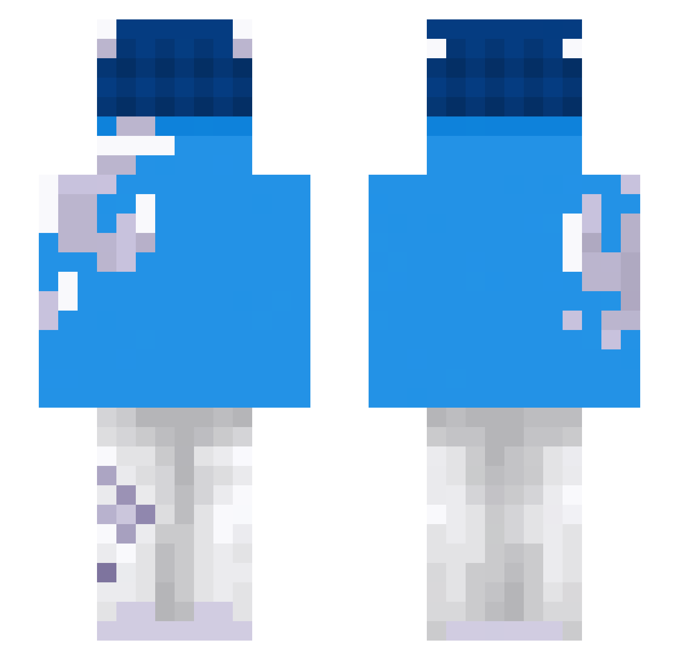 Freshyx_ Minecraft skin, front and back view