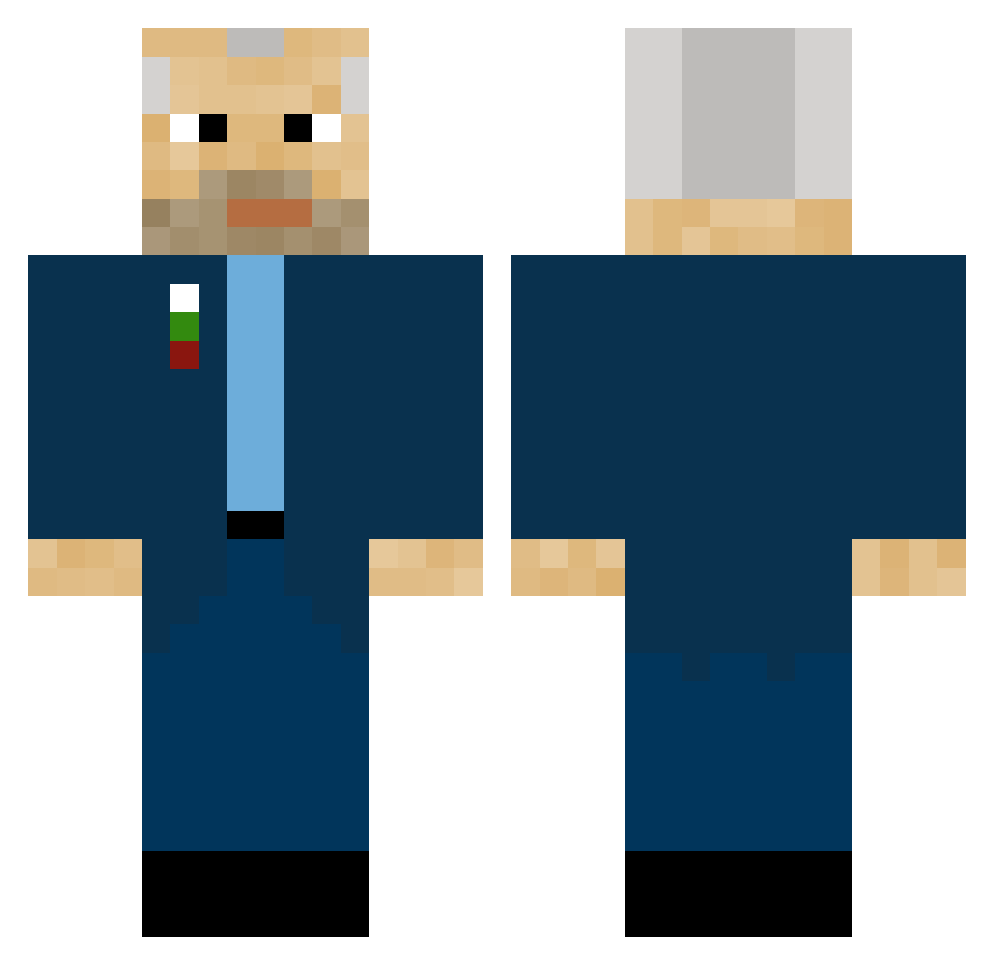 skupbg_ Minecraft skin, front and back view