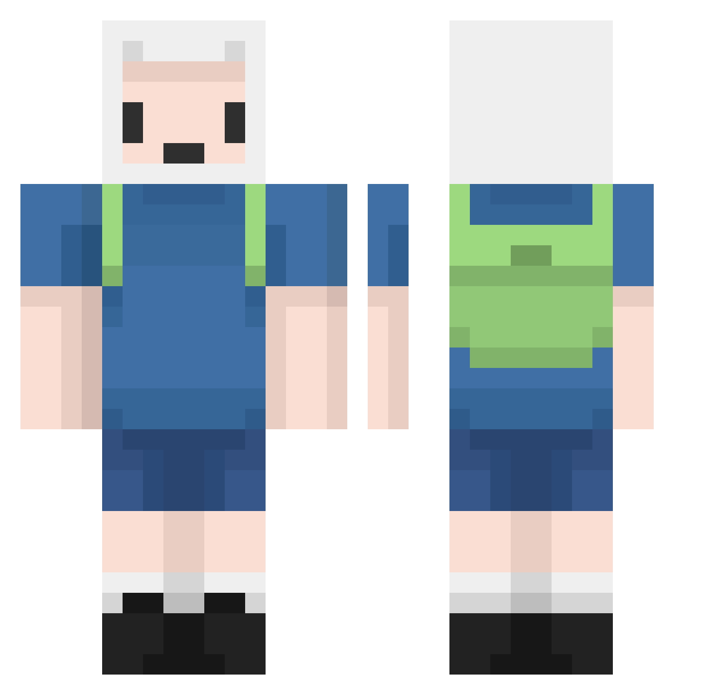 zeno_MC_ Minecraft skin, front and back view