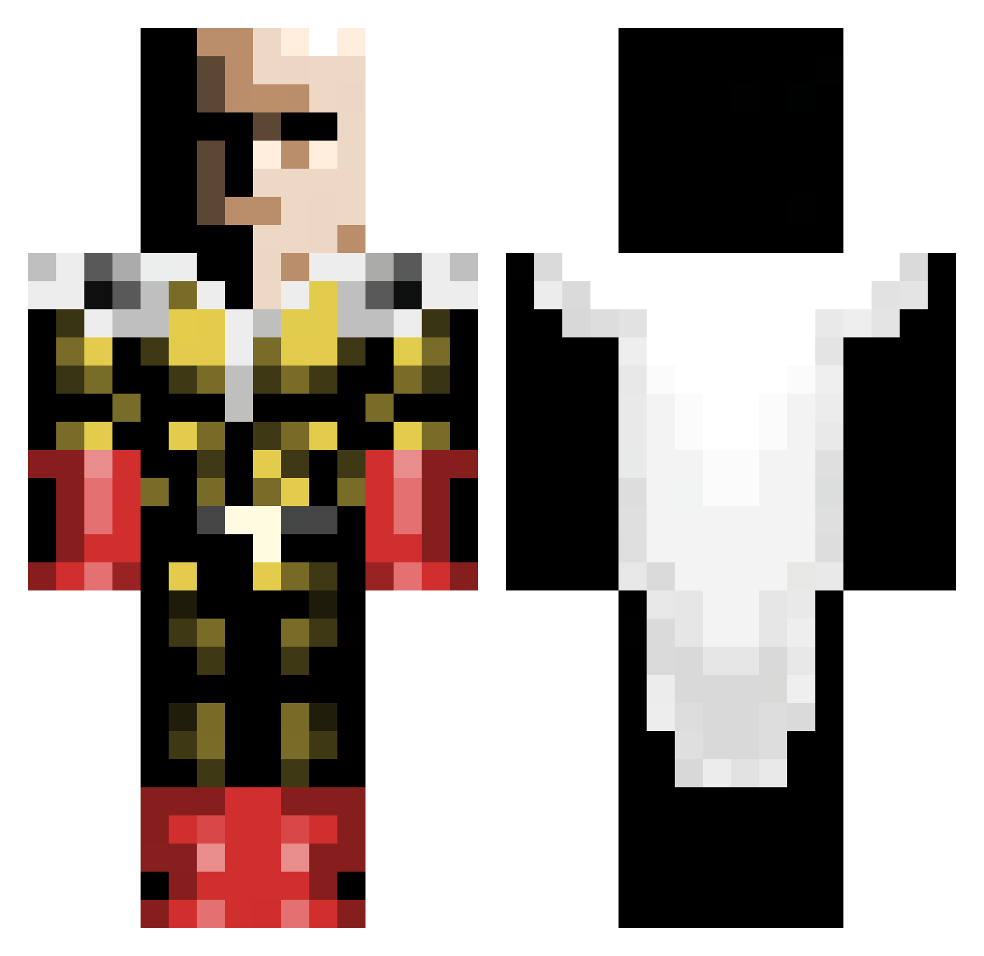 Jozeeys Minecraft skin, front and back view