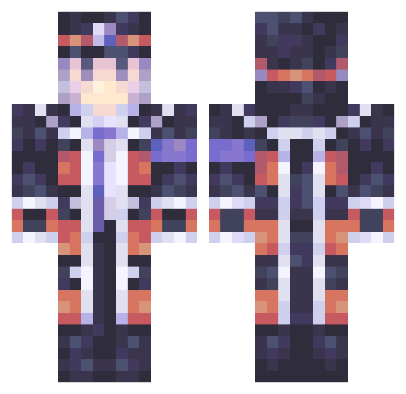 Sonaaki_ Minecraft skin, front and back view