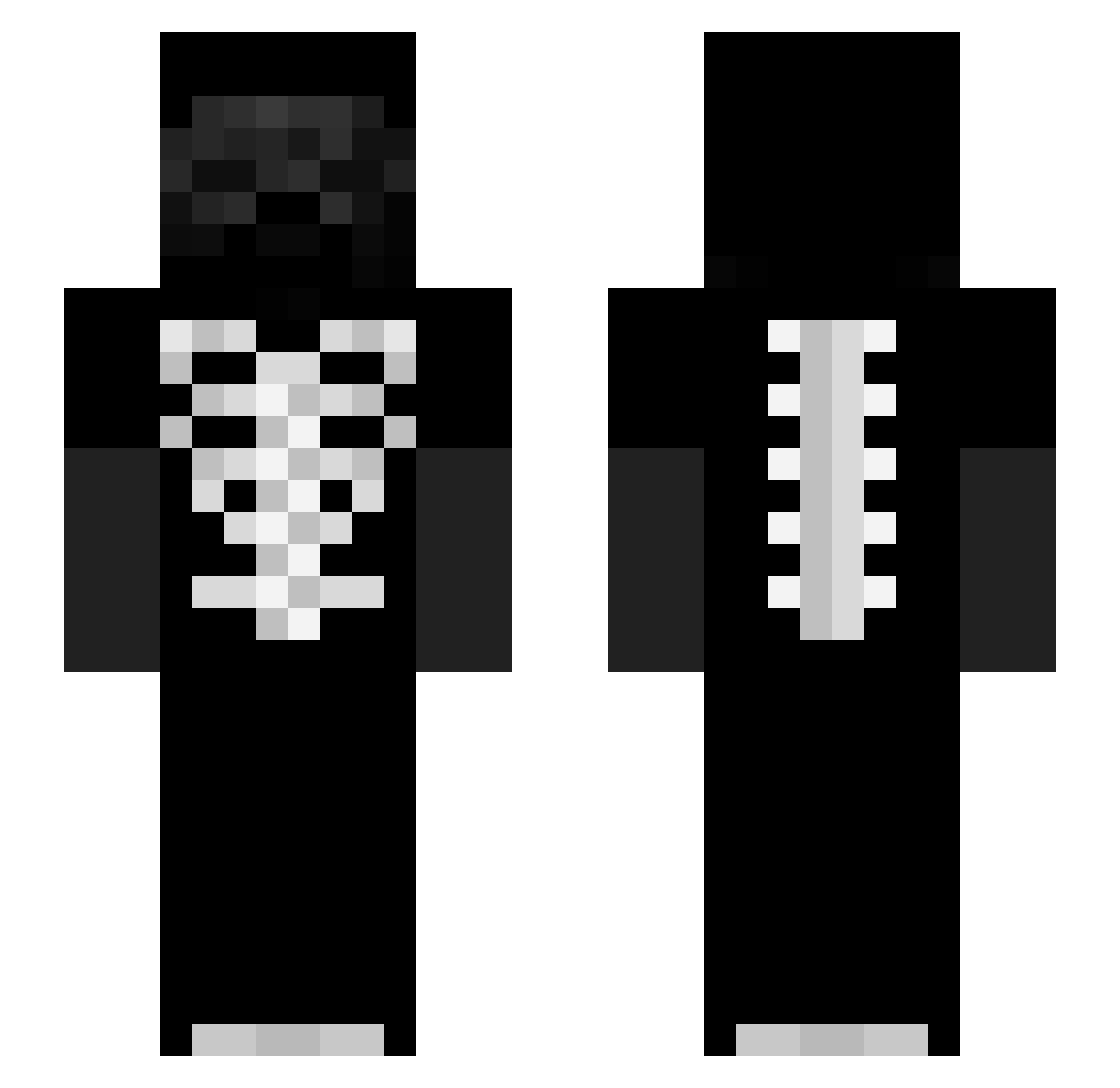 Burmistrz Minecraft skin, front and back view