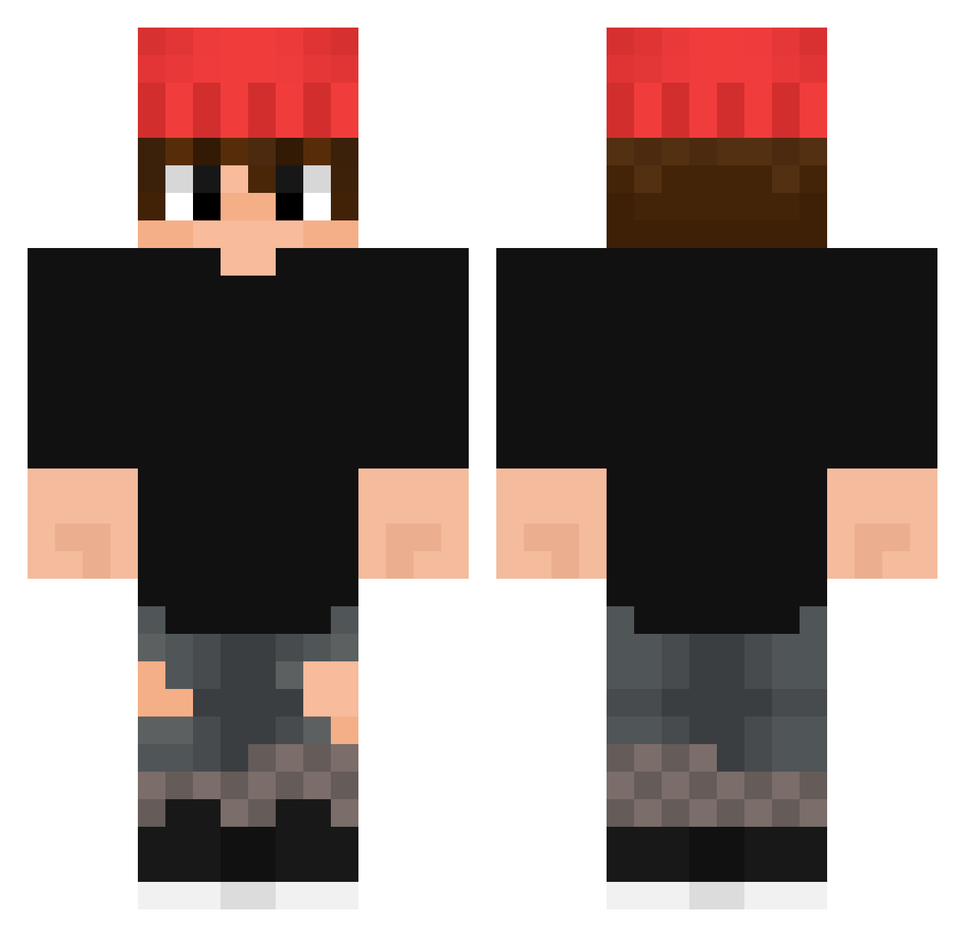 juanlucas123 Minecraft skin, front and back view