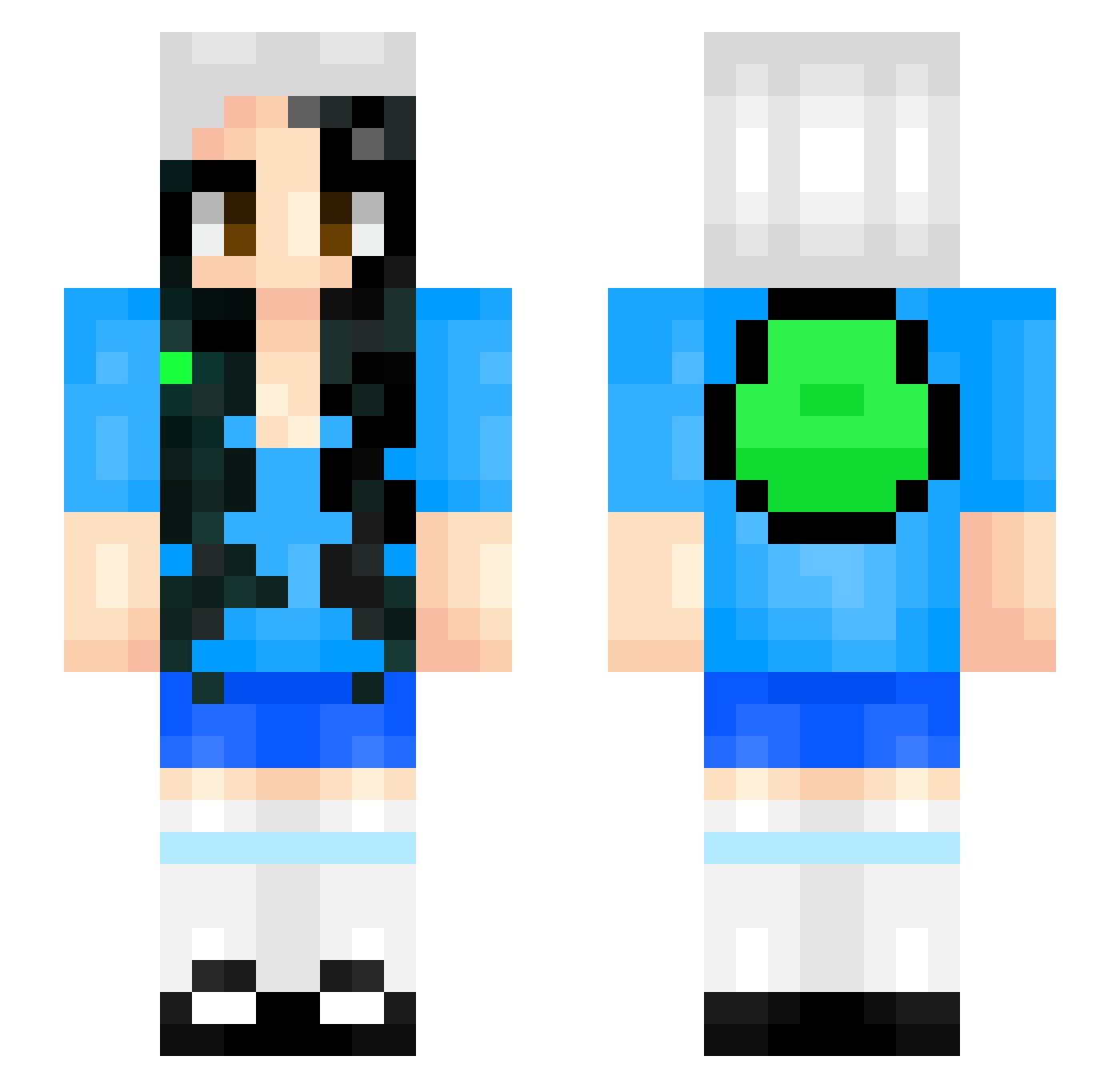 daniayuhh Minecraft skin, front and back view