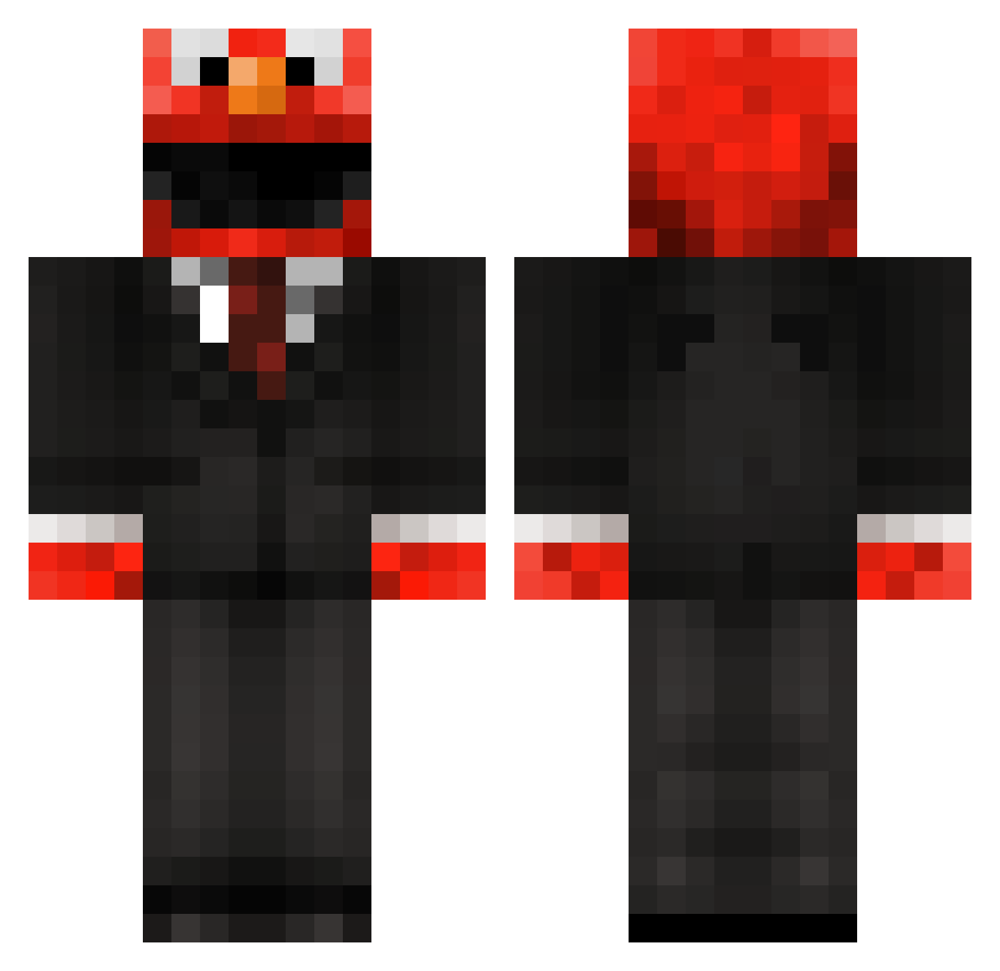 kawamaru3301 Minecraft skin, front and back view