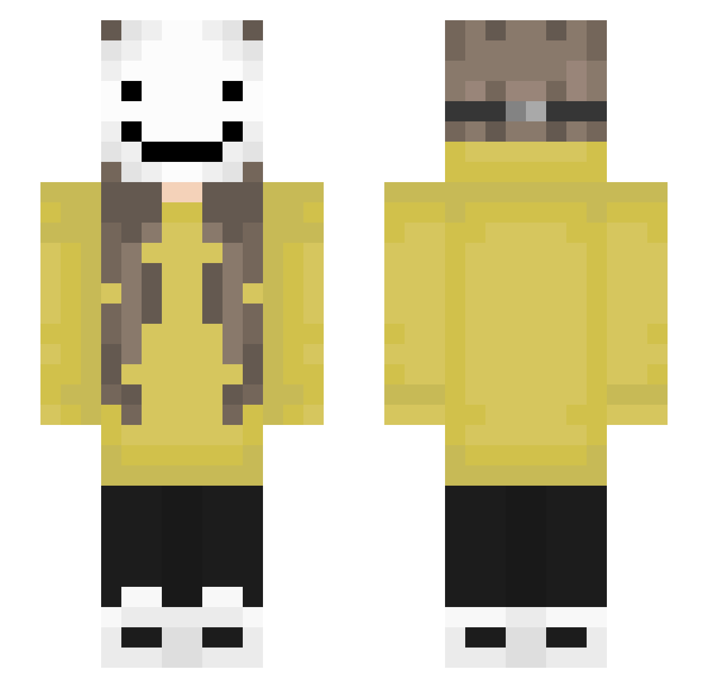 Paperblade7 Minecraft skin, front and back view