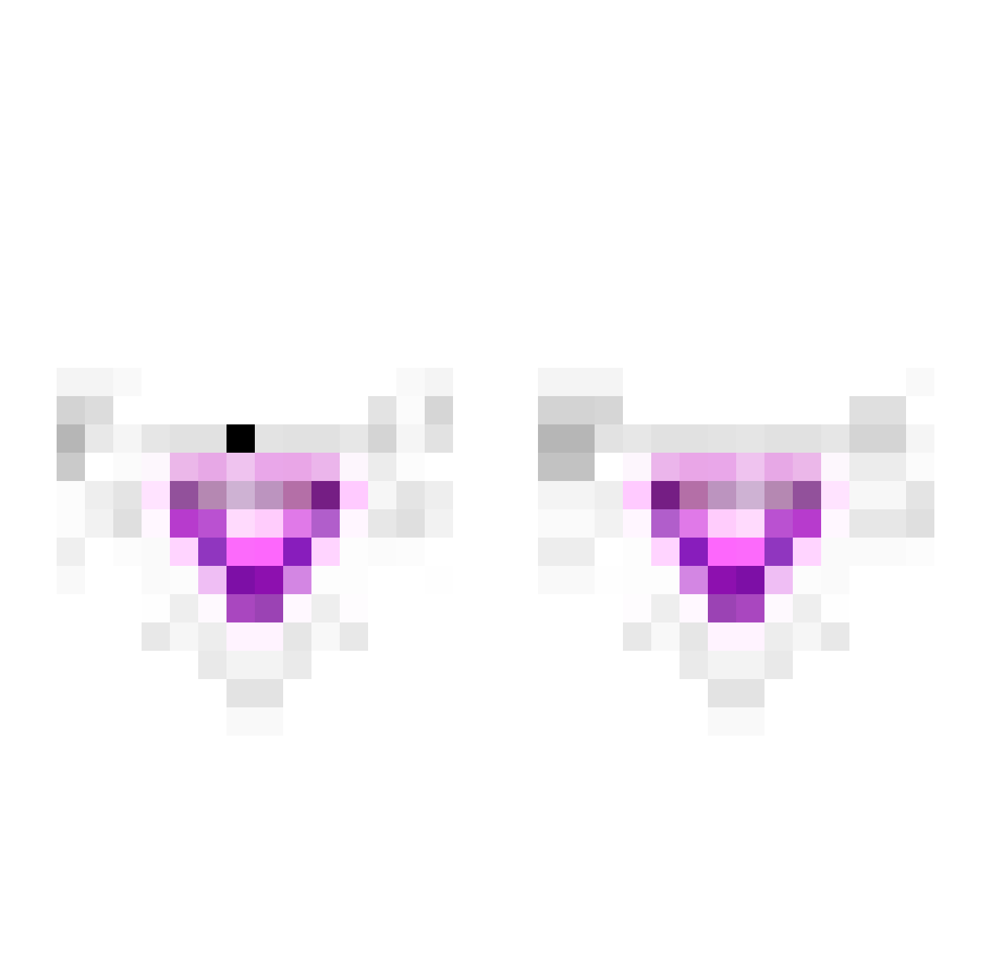 mishymash Minecraft skin, front and back view