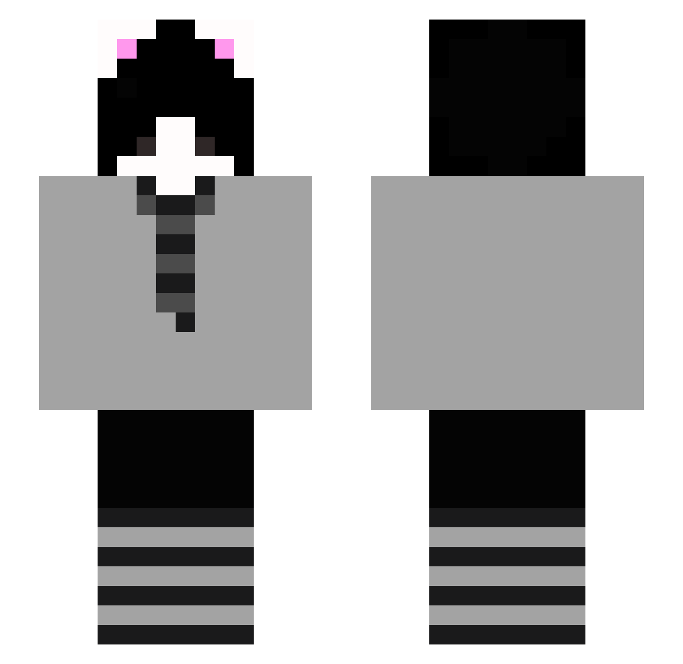 litorg Minecraft skin, front and back view