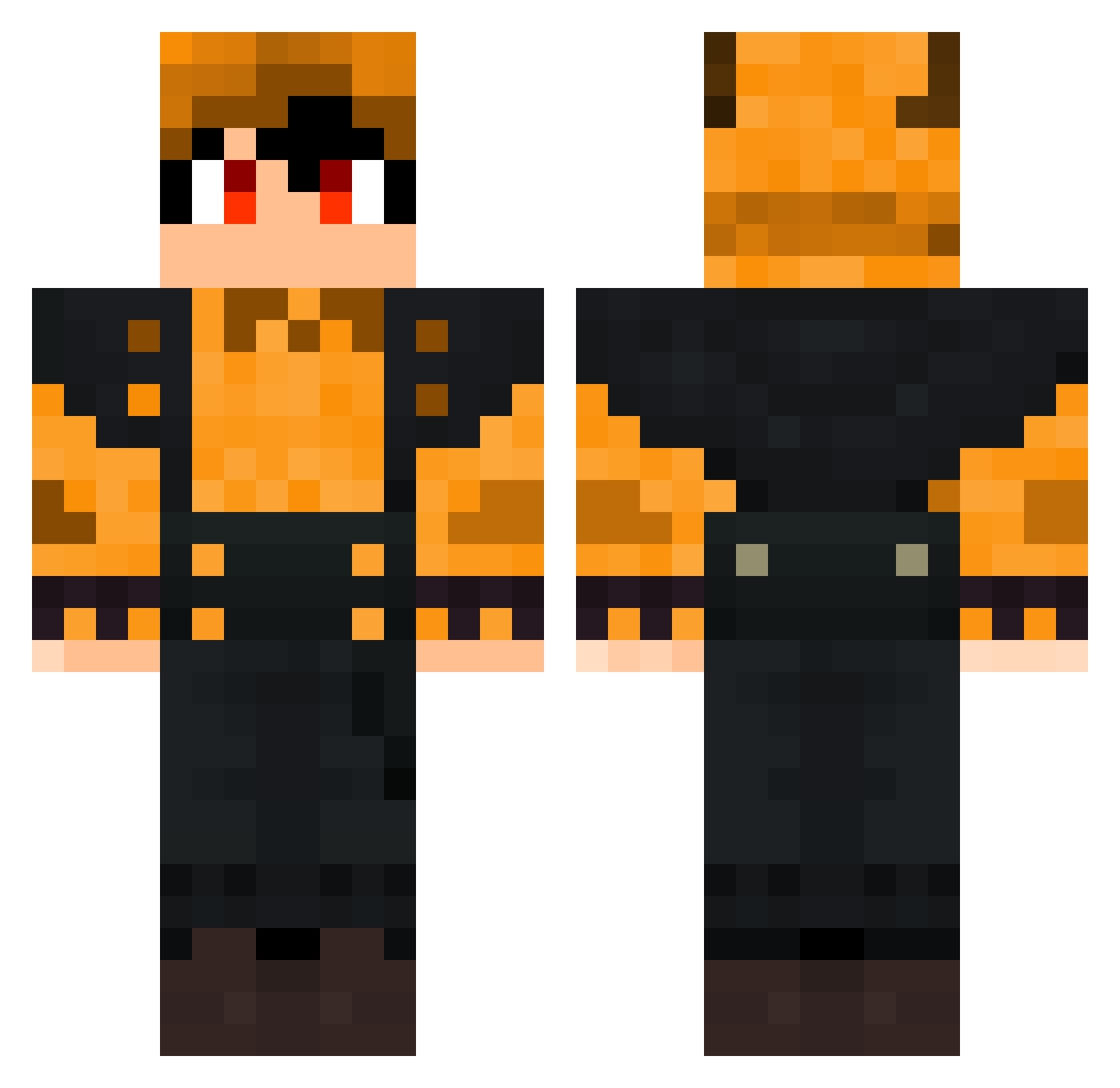 imchutiya Minecraft skin, front and back view