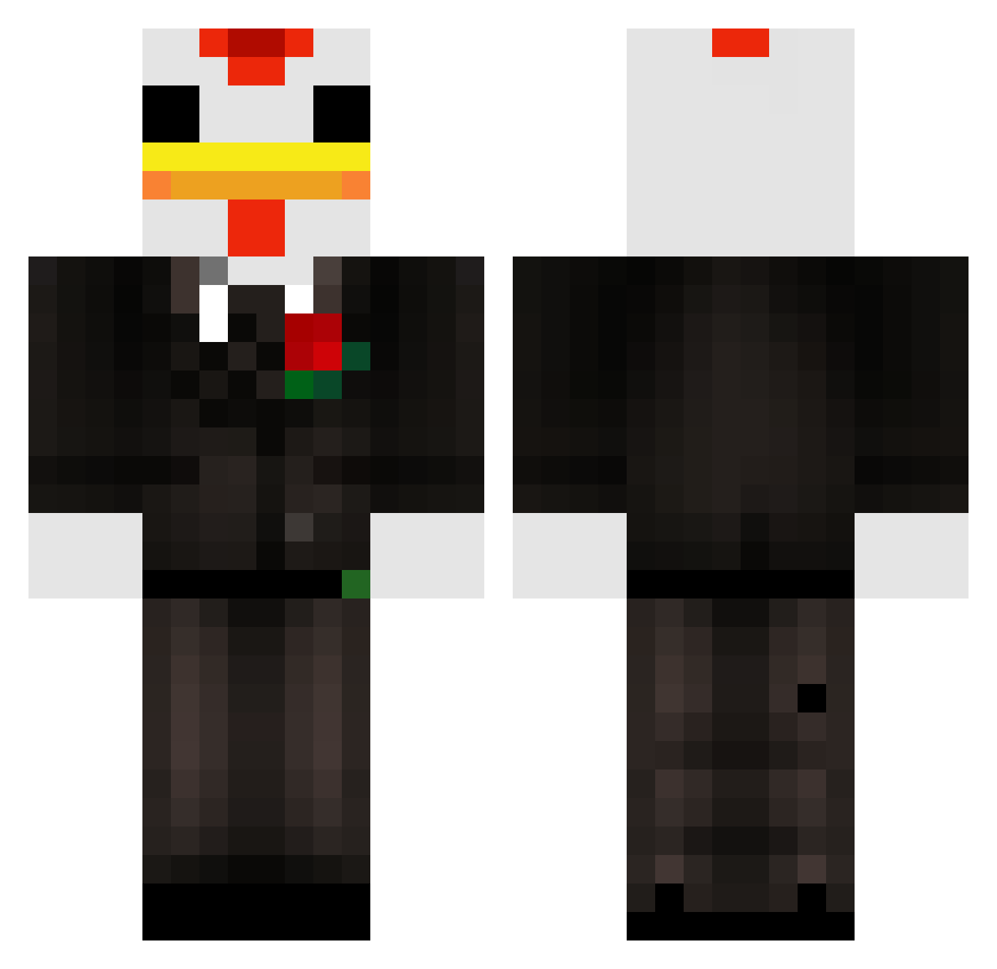 eshed000 Minecraft skin, front and back view