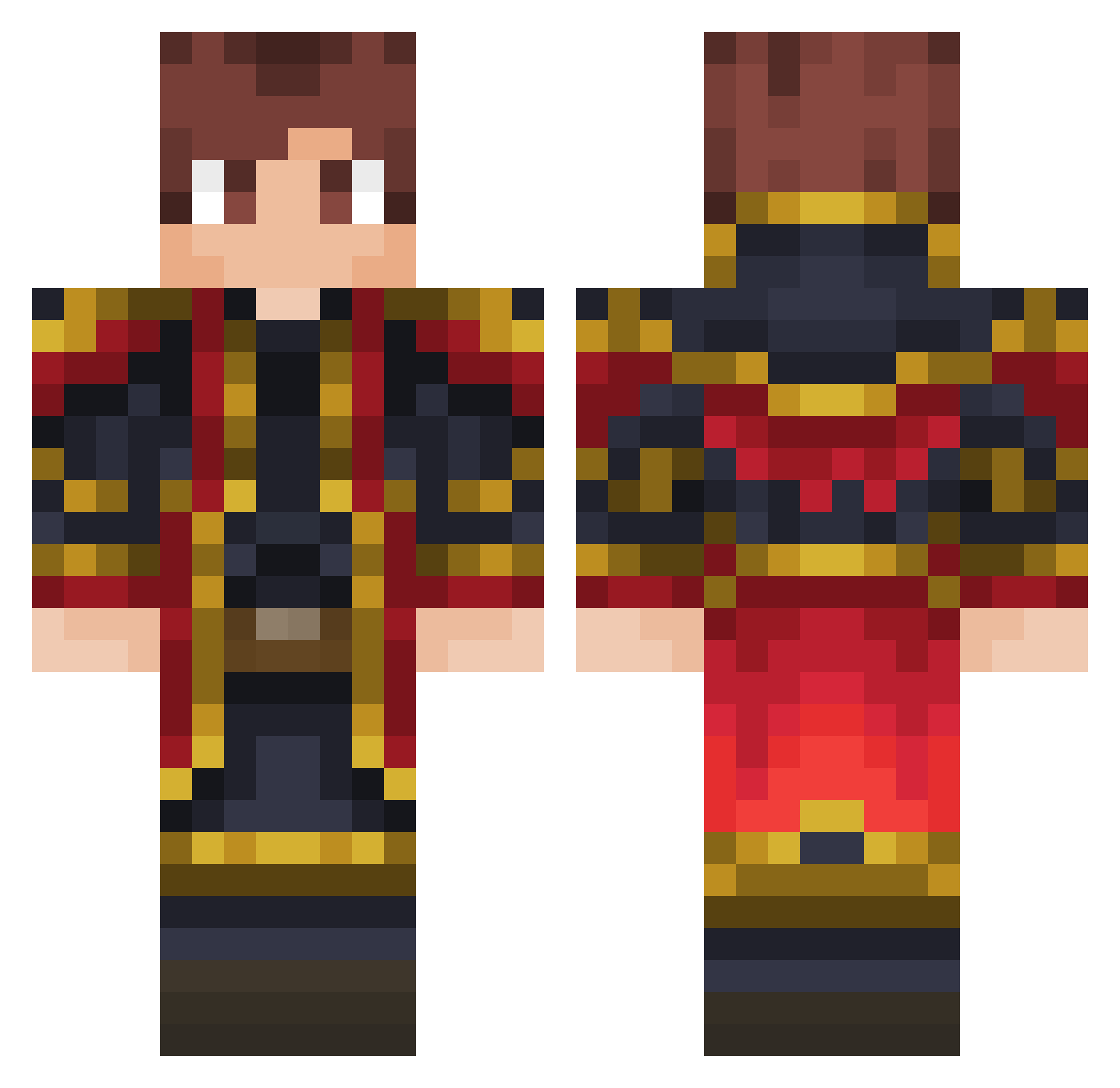 M_ARZ Minecraft skin, front and back view