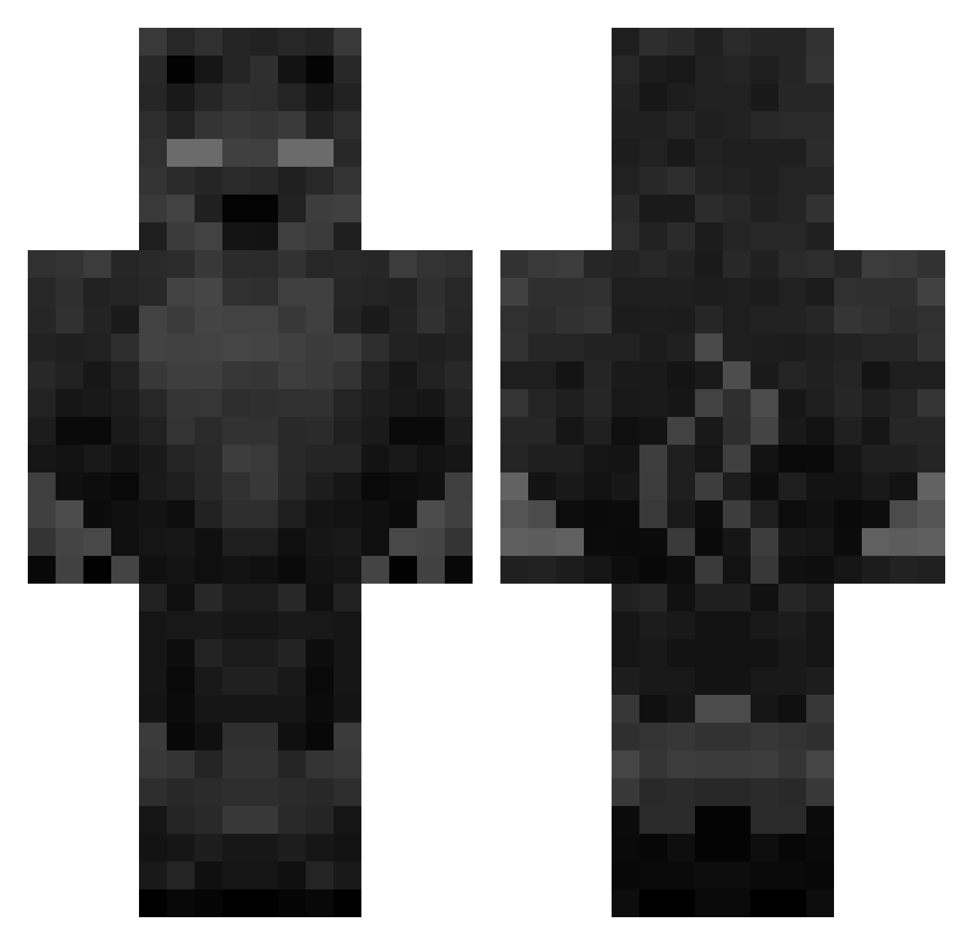 kAsHyx_ Minecraft skin, front and back view