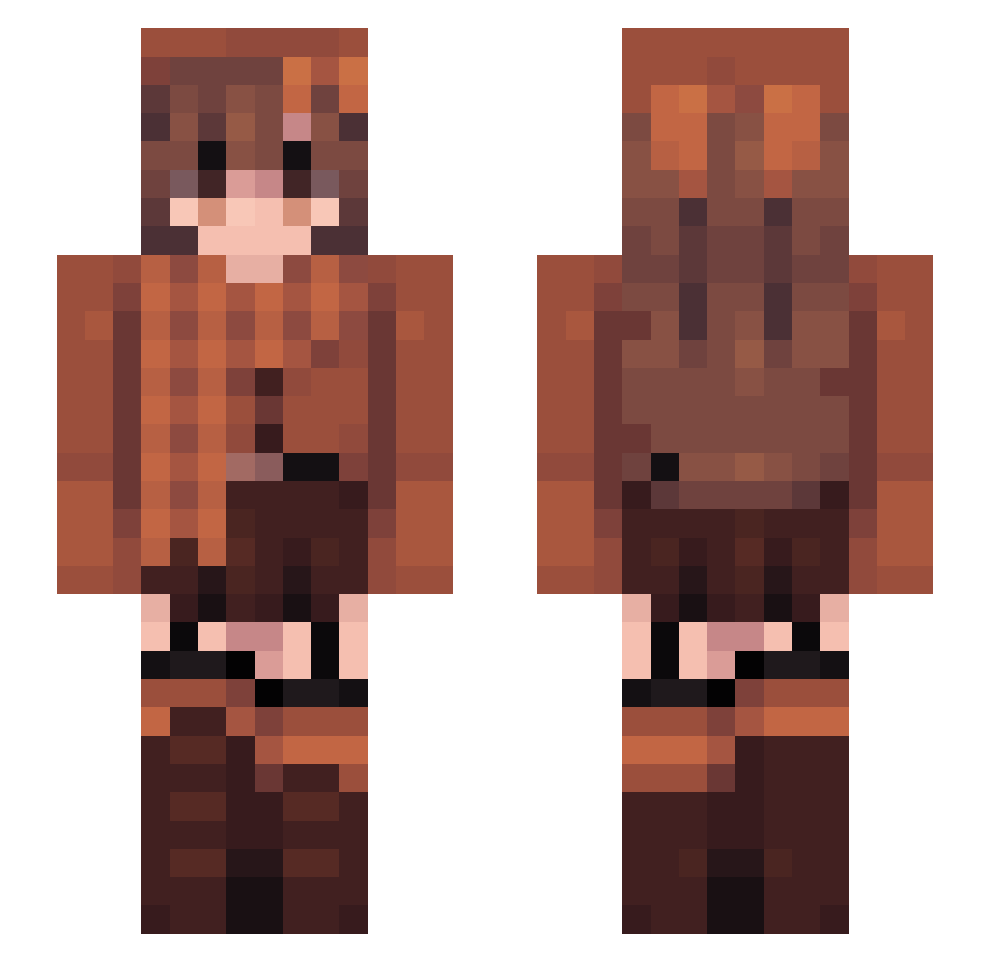 Echo___06 Minecraft skin, front and back view