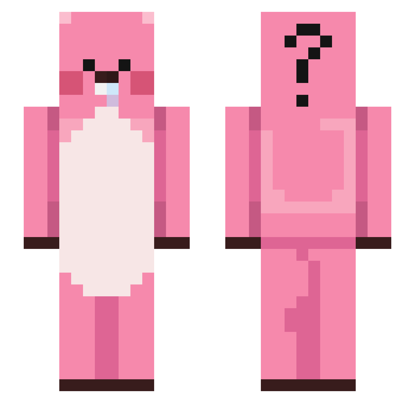 ha__0 Minecraft skin, front and back view