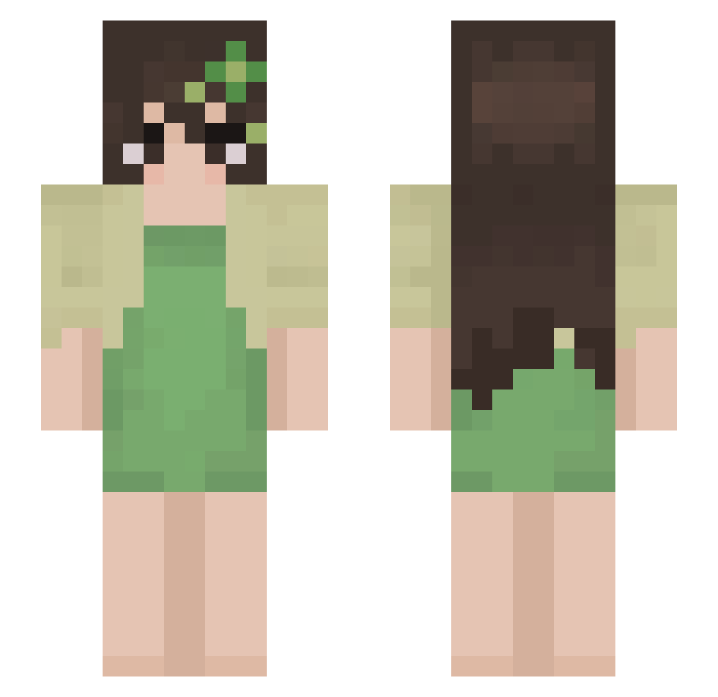0Maddz4real0 Minecraft skin, front and back view