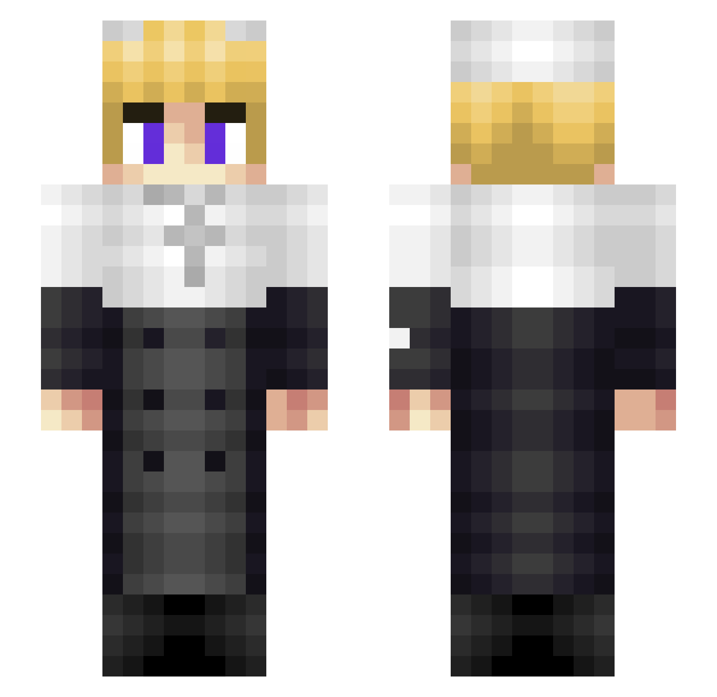 GianLucca13 Minecraft skin, front and back view