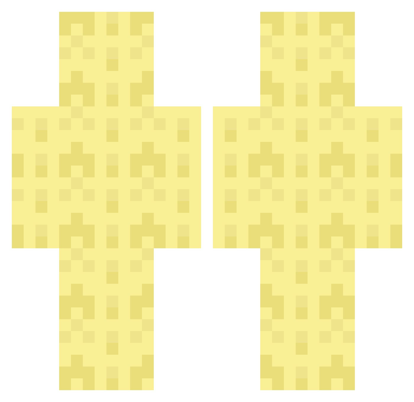carpetstore Minecraft skin, front and back view