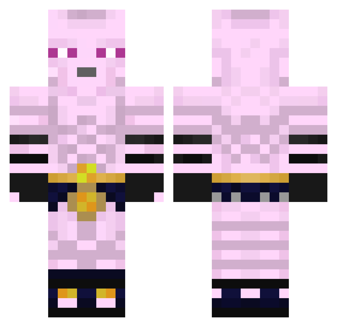 yayi_121 Minecraft skin, front and back view