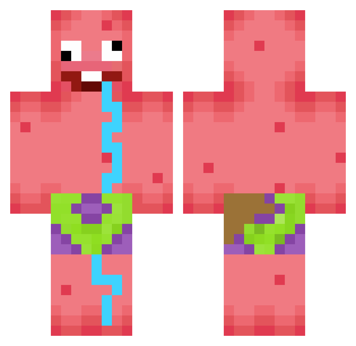 Night_Shadow03 Minecraft skin, front and back view