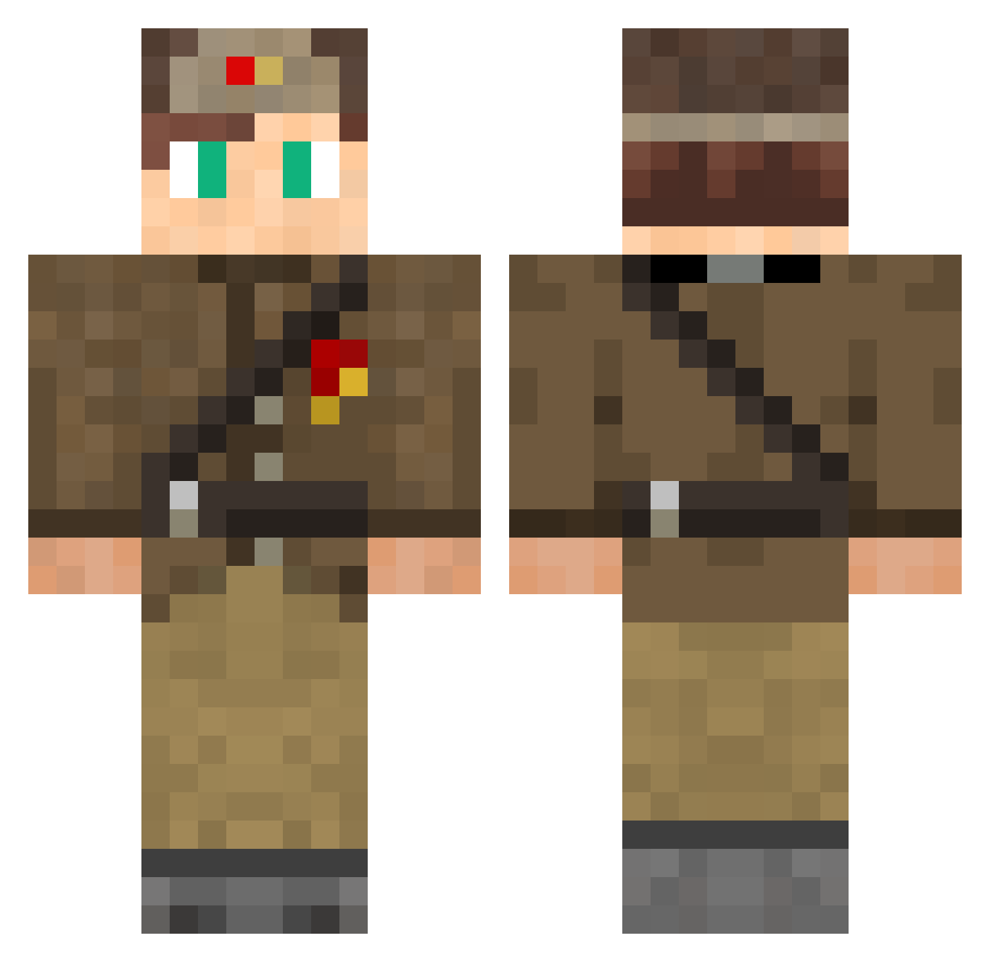 ccr71202 Minecraft skin, front and back view
