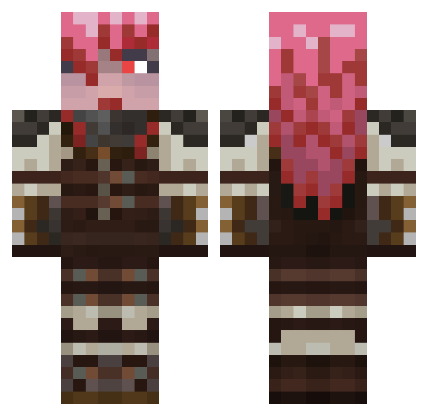 f4113n_4n931 Minecraft skin, front and back view