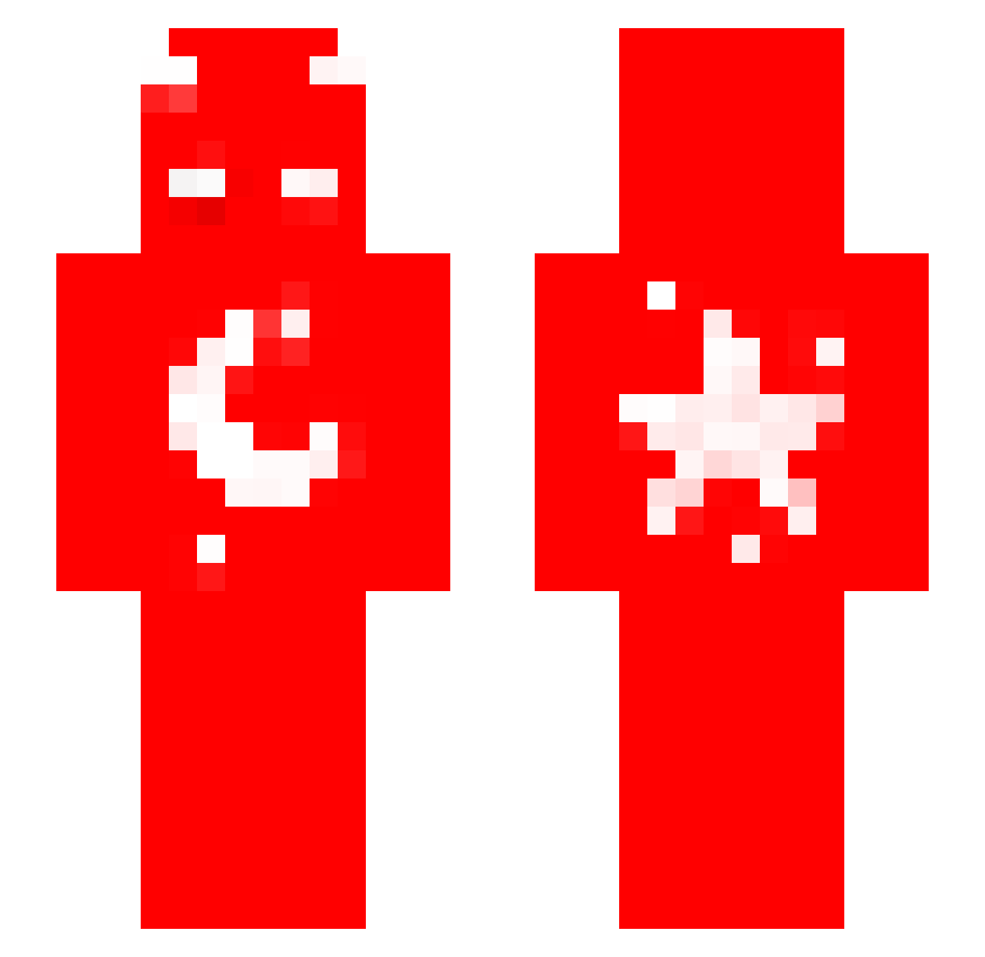 iPriwus Minecraft skin, front and back view