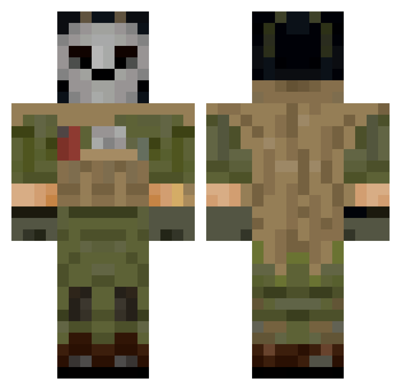 _p3lkic_ Minecraft skin, front and back view