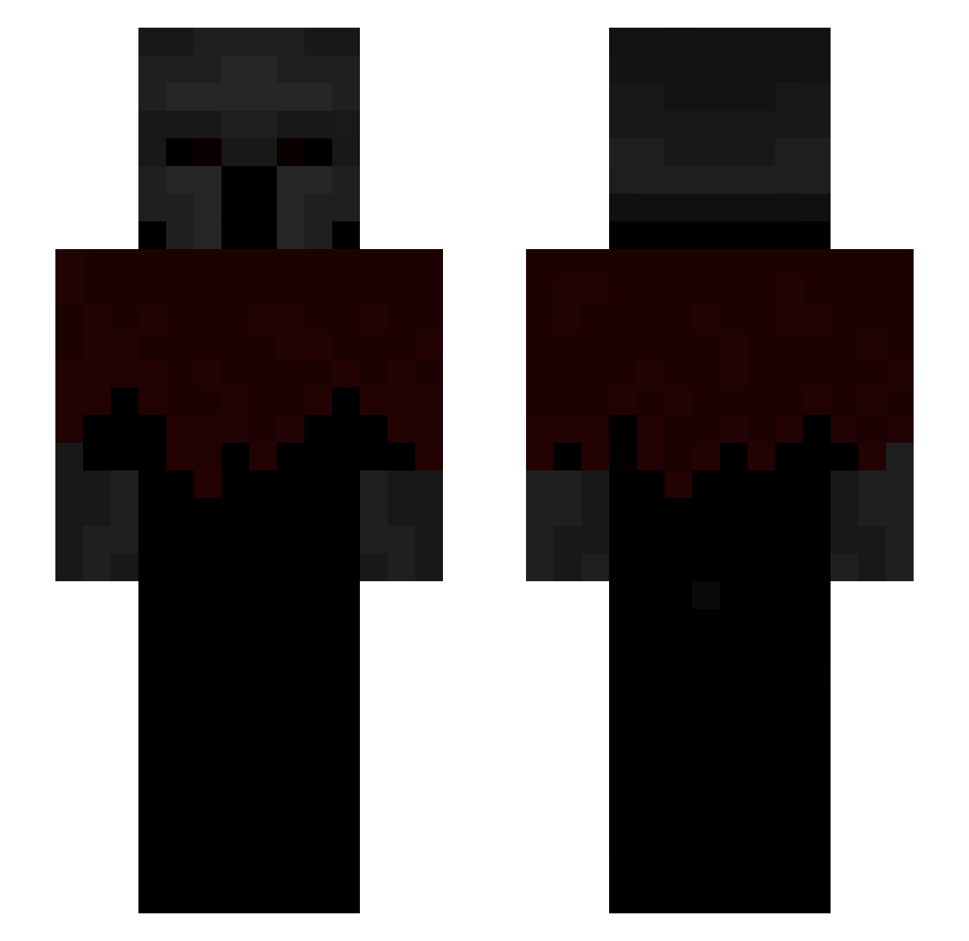 Dewa_Pino Minecraft skin, front and back view