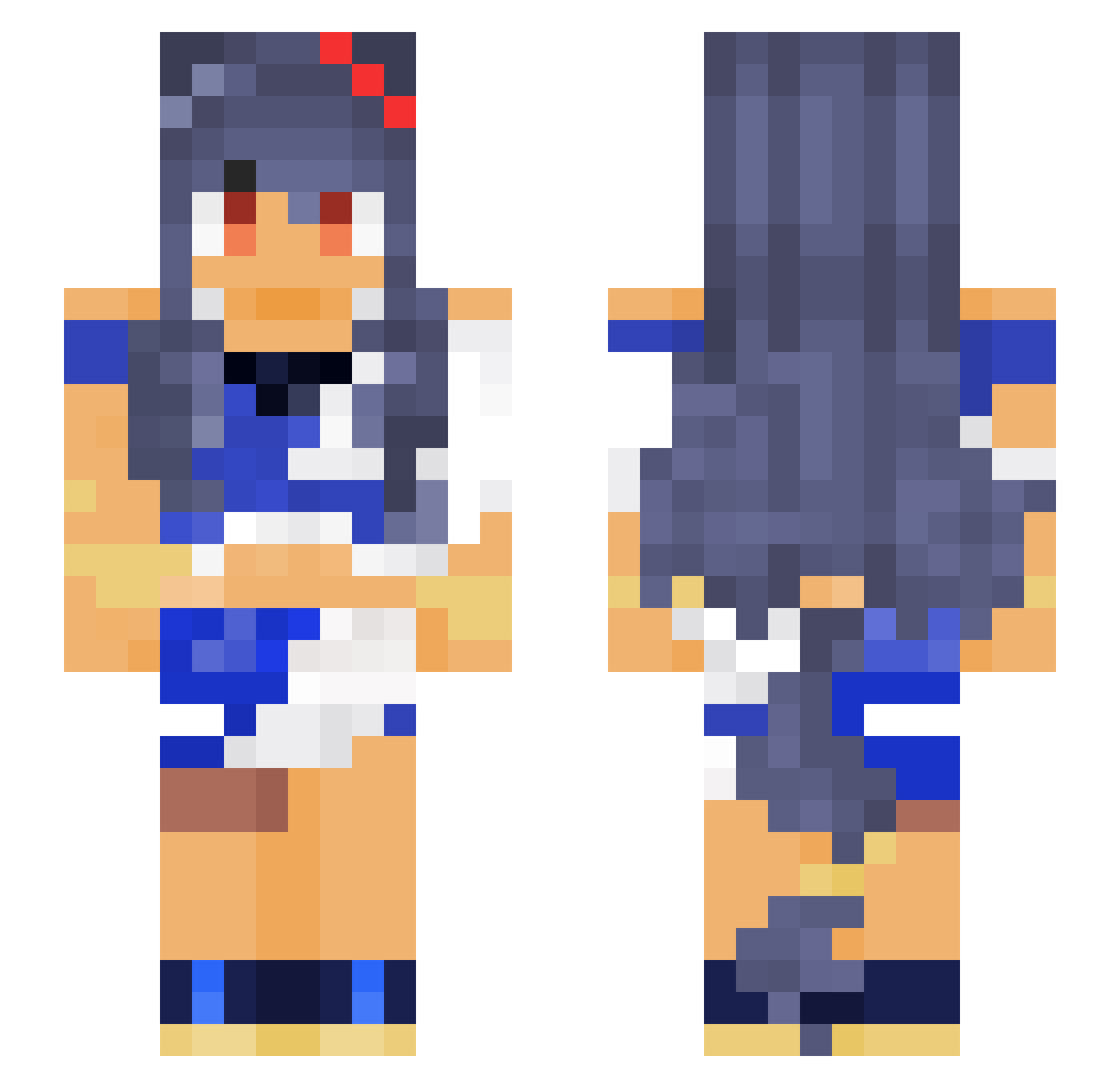 ignkaiju Minecraft skin, front and back view