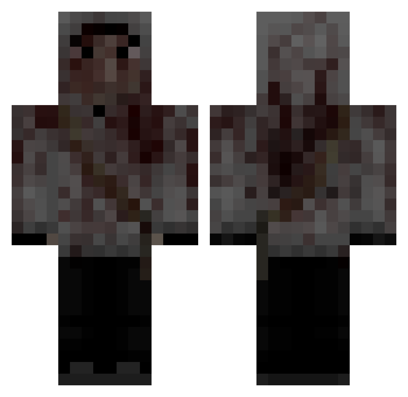mikegame112 Minecraft skin, front and back view