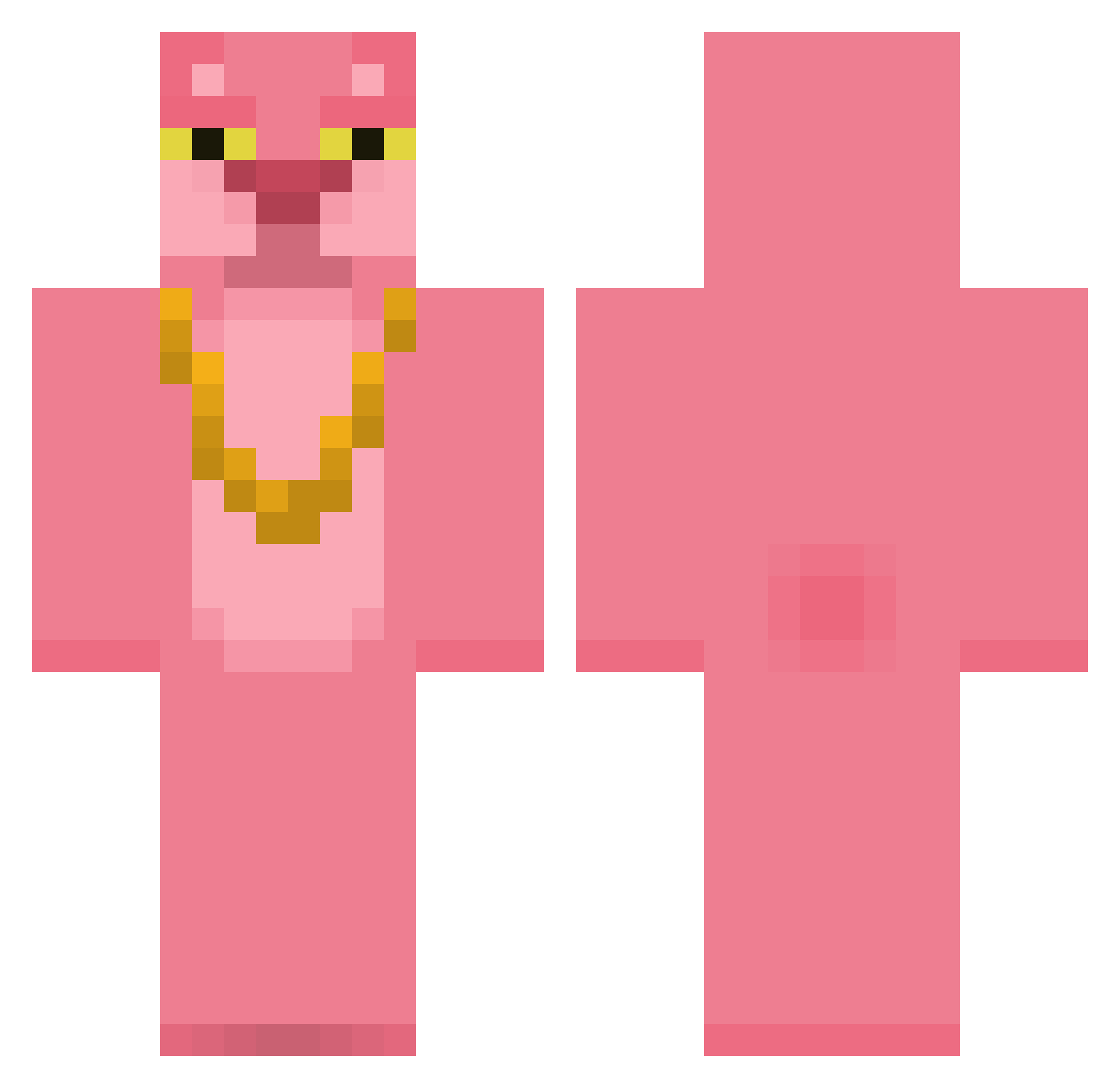 Recky_ Minecraft skin, front and back view