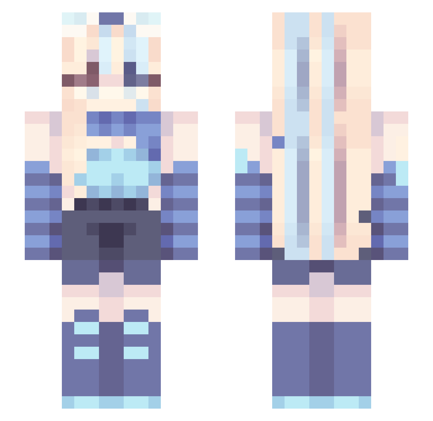 ___Peanut Minecraft skin, front and back view
