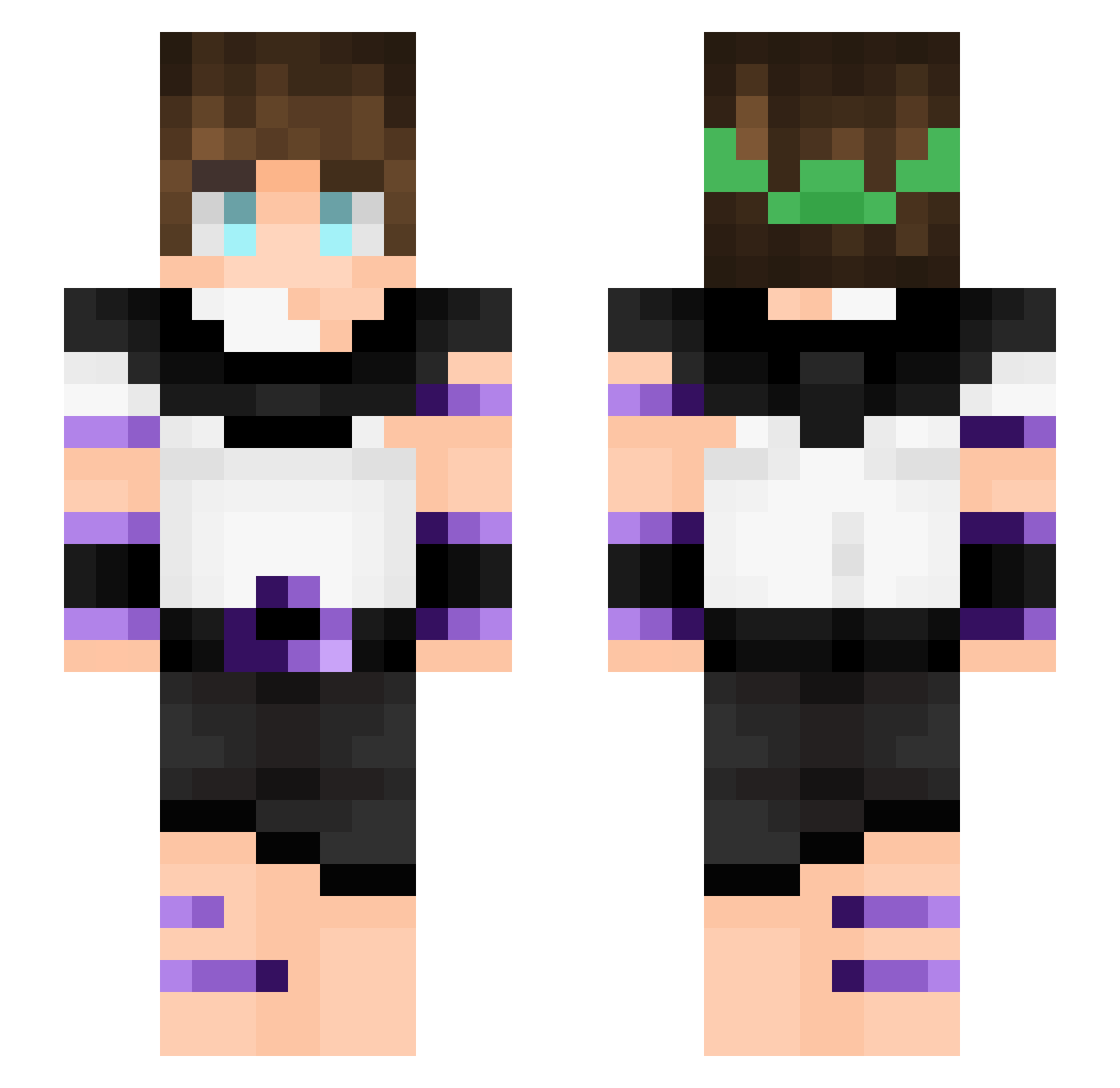 Teisestv_ Minecraft skin, front and back view