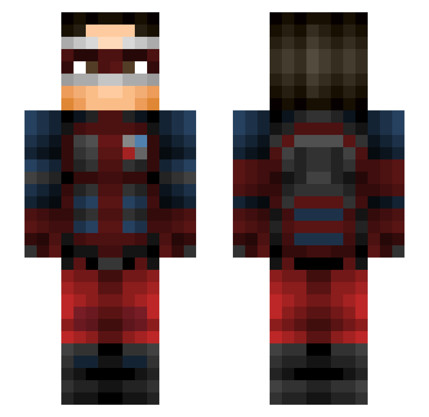 Gogov_14 Minecraft skin, front and back view