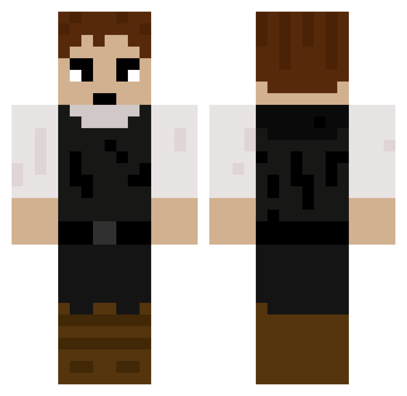 RioBunnies Minecraft skin, front and back view