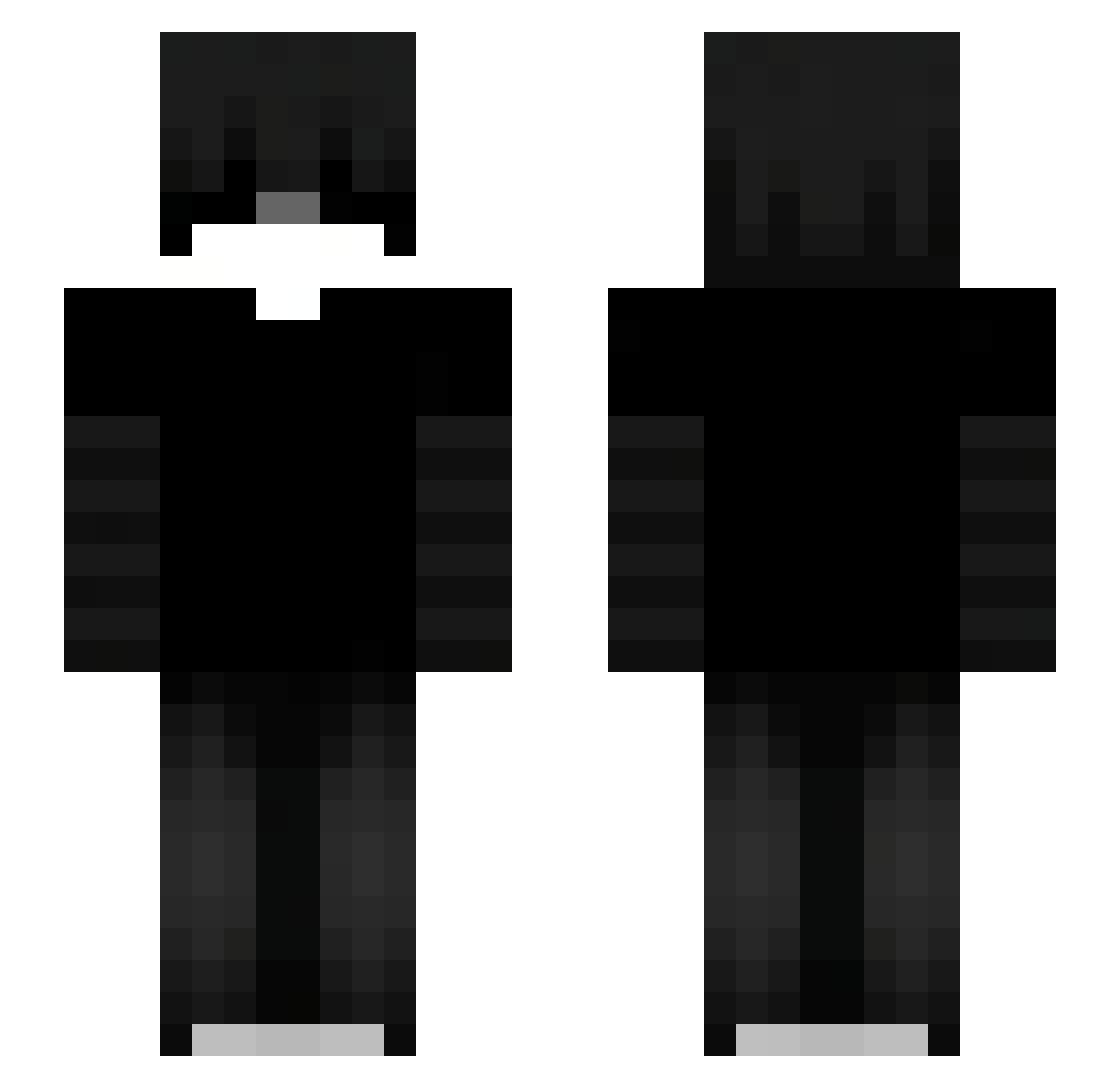2_SnowMan_2 Minecraft skin, front and back view