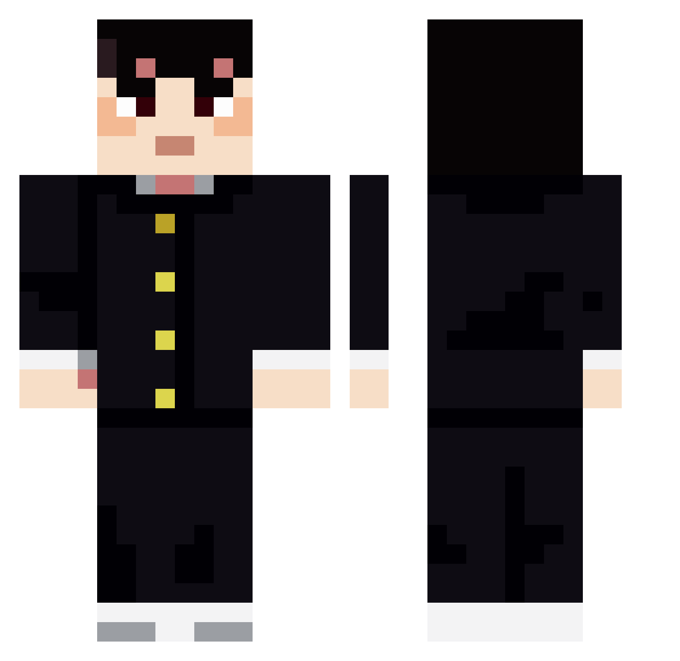 poopypants383 Minecraft skin, front and back view