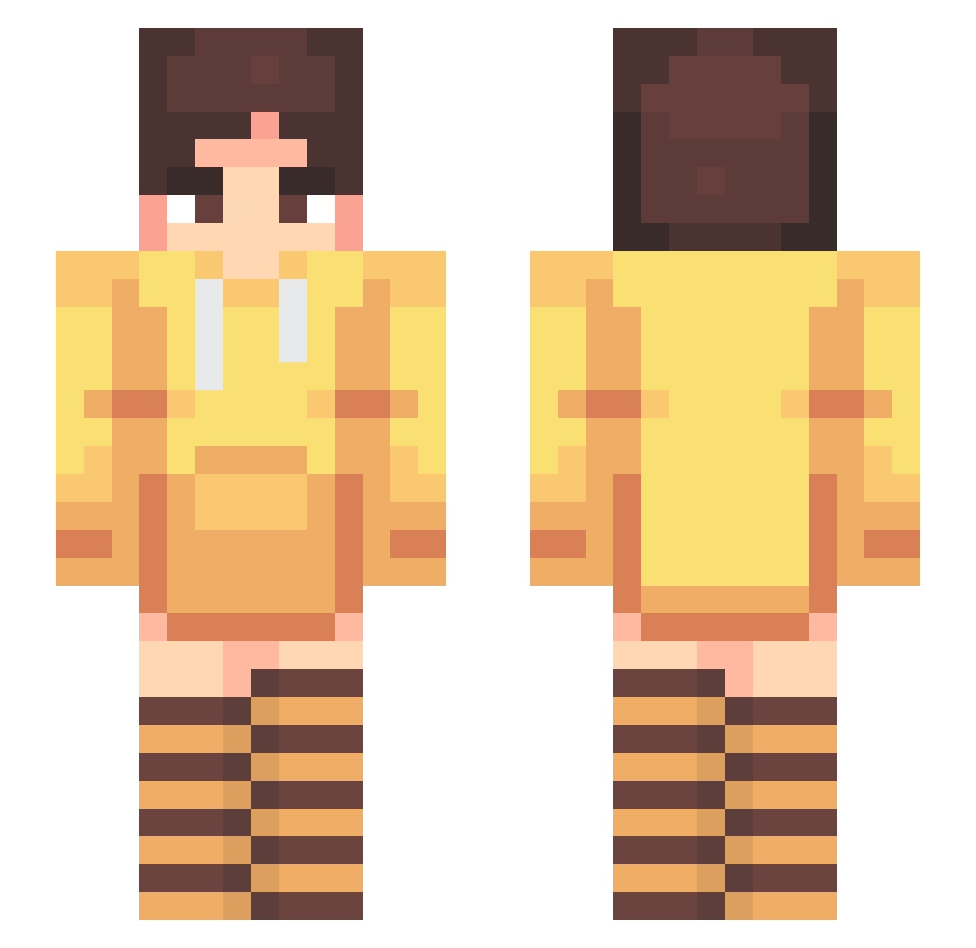 VaS1lly Minecraft skin, front and back view