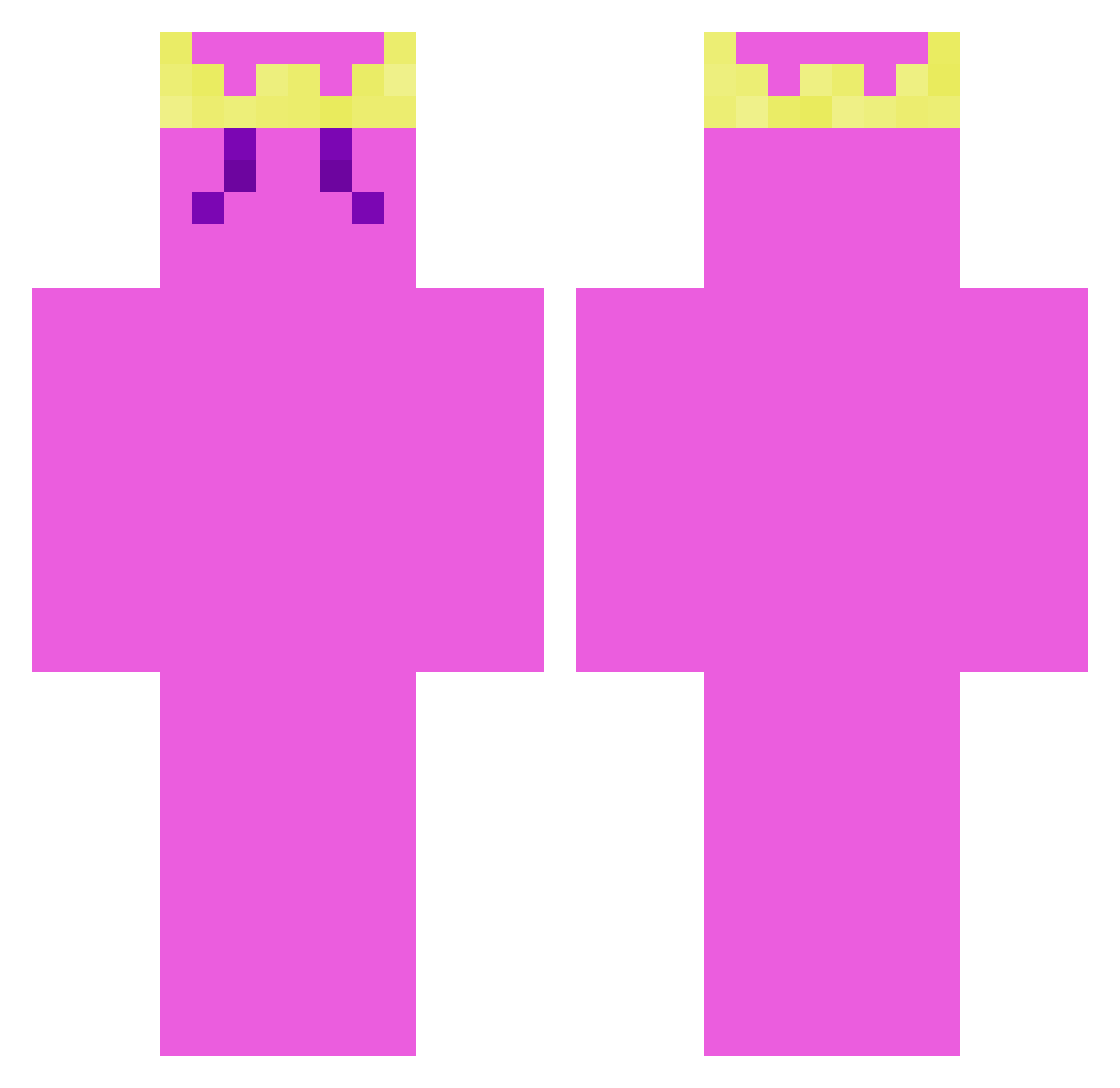 MrAlienMC Minecraft skin, front and back view