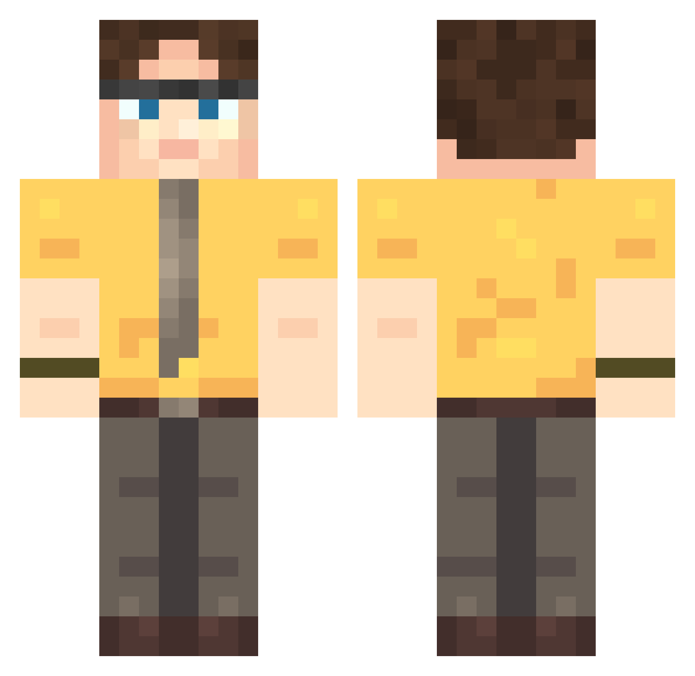 viciotereiteytey Minecraft skin, front and back view