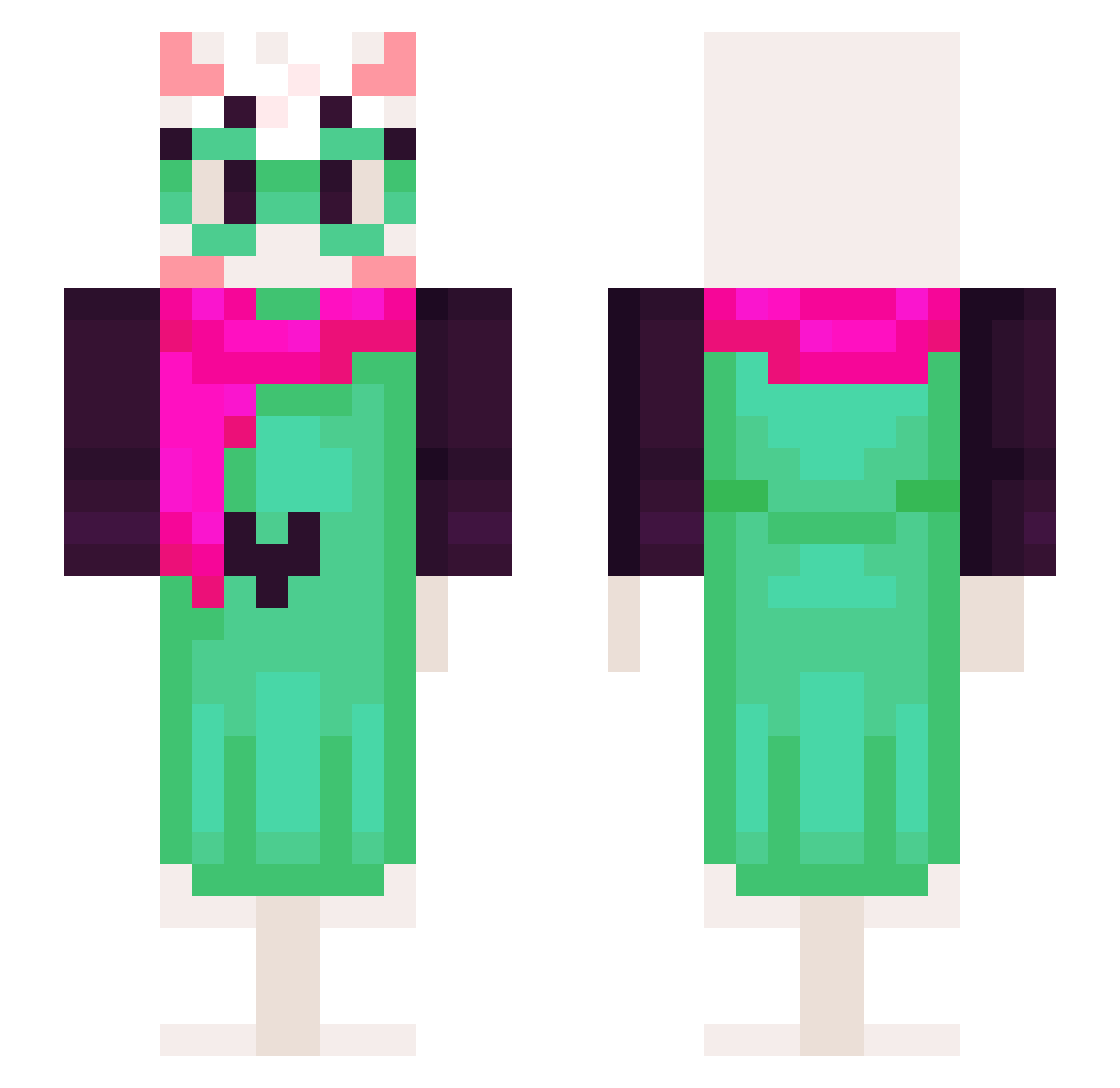 thadoubledecker1 Minecraft skin, front and back view