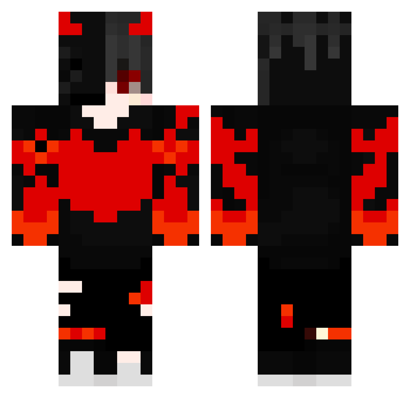 TokYun_ Minecraft skin, front and back view