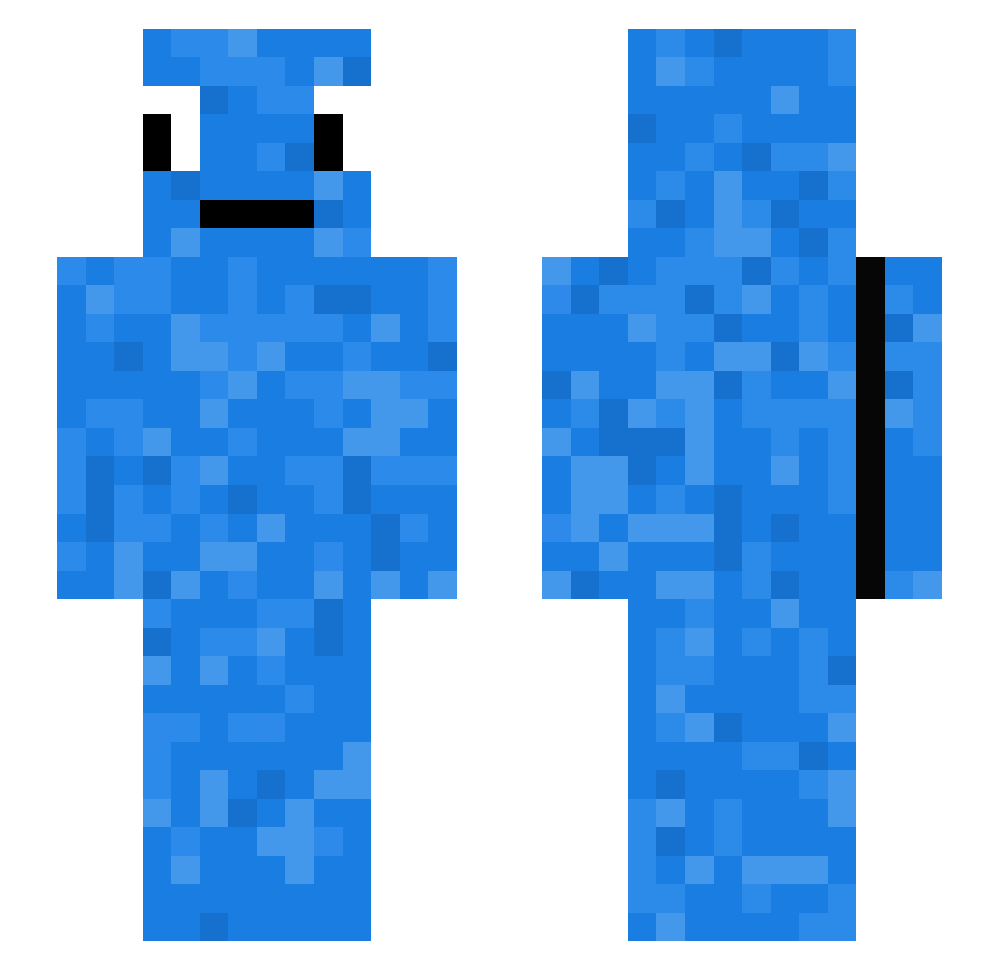 Vince_0 Minecraft skin, front and back view
