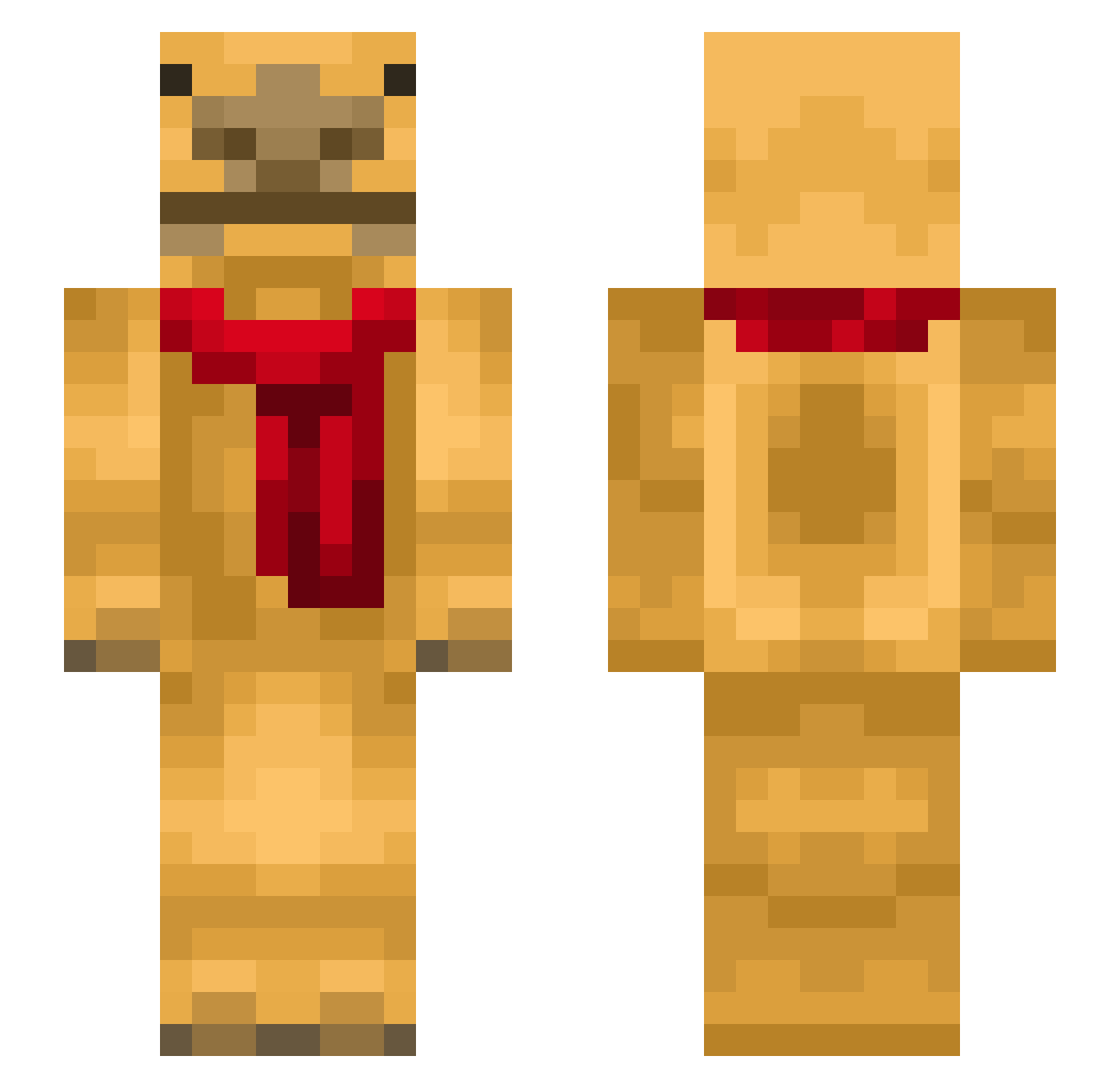 Ollythe7th Minecraft skin, front and back view