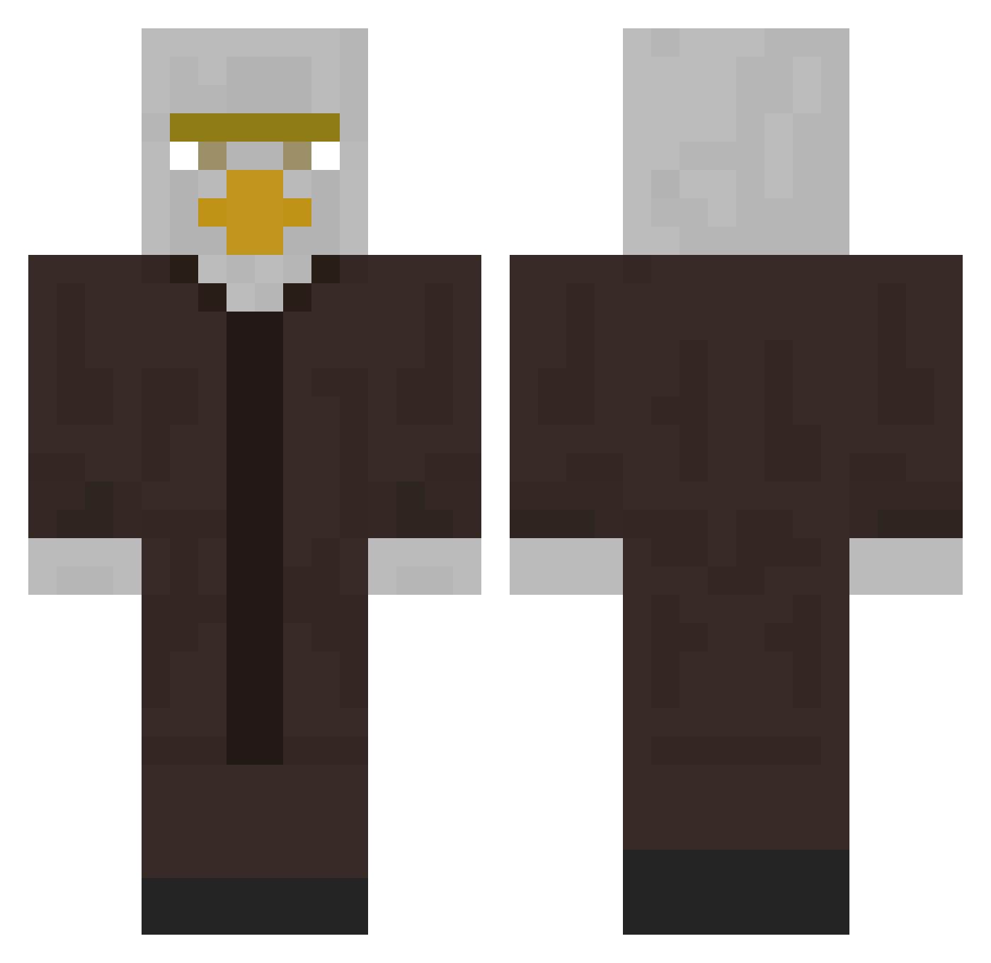 Soup0fWar Minecraft skin, front and back view