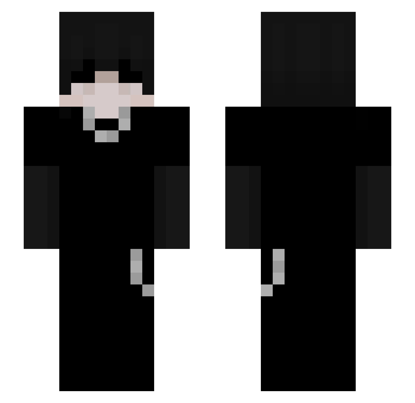 _sebj Minecraft skin, front and back view
