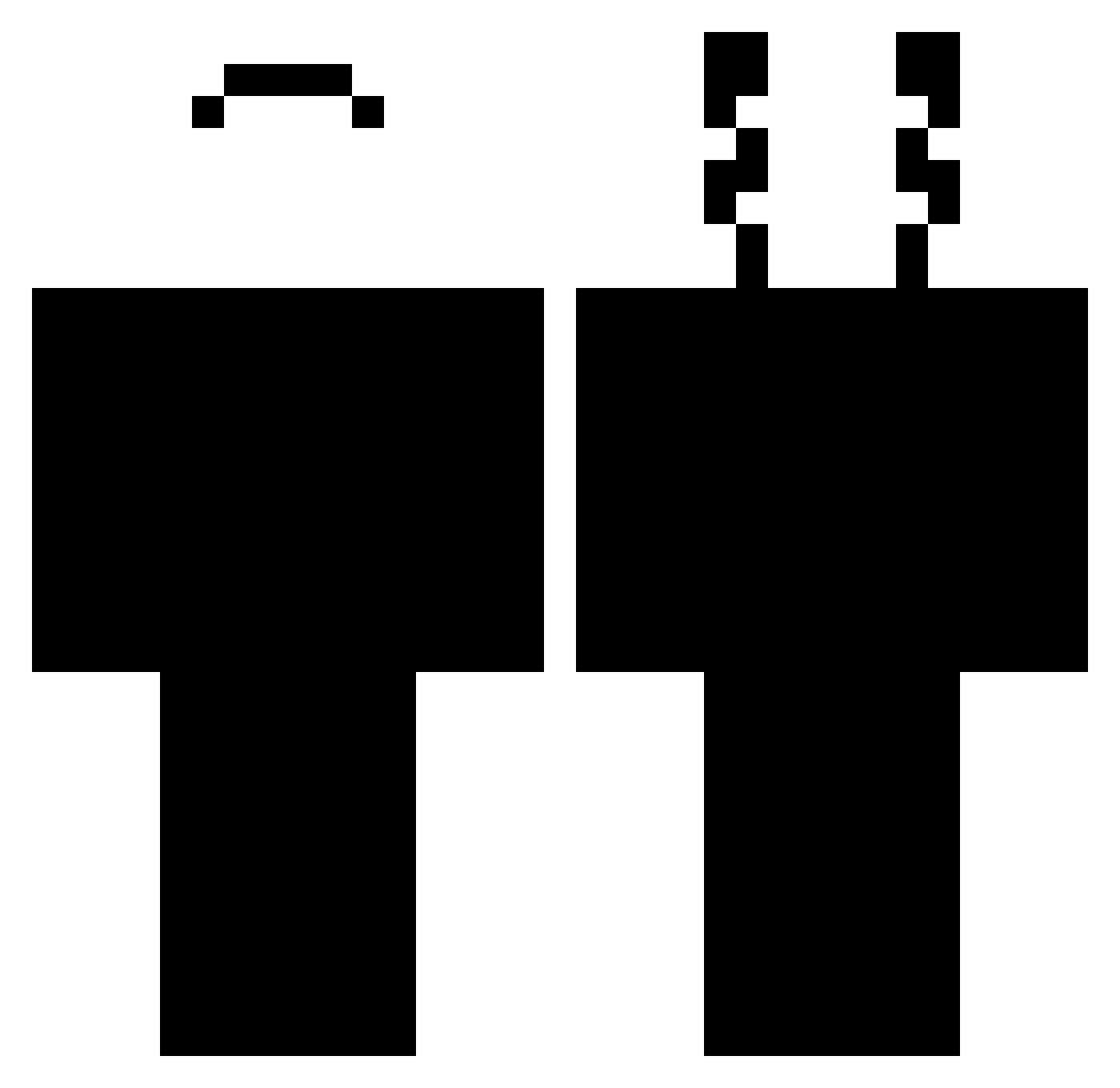 zTraLaw Minecraft skin, front and back view