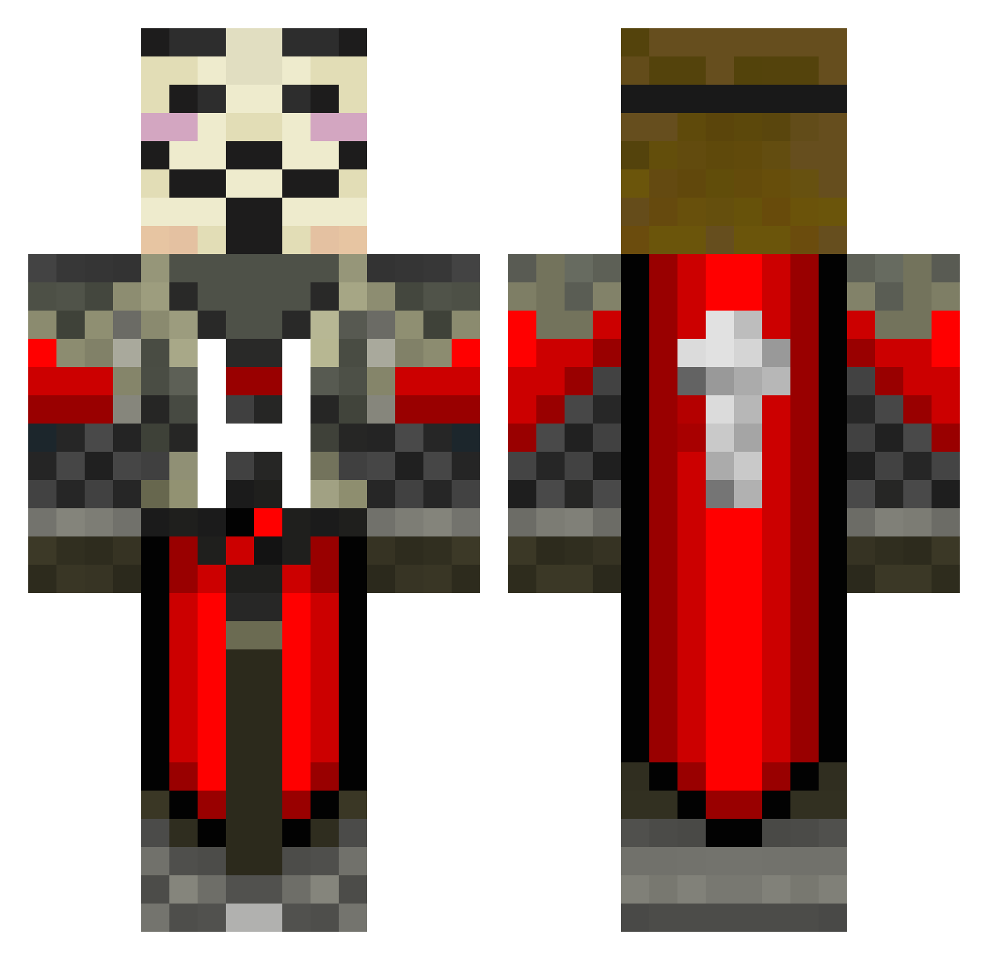 Subie_Life02 Minecraft skin, front and back view