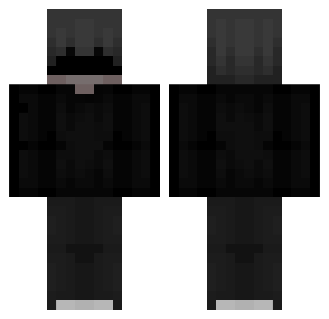 xAnbu_19 Minecraft skin, front and back view