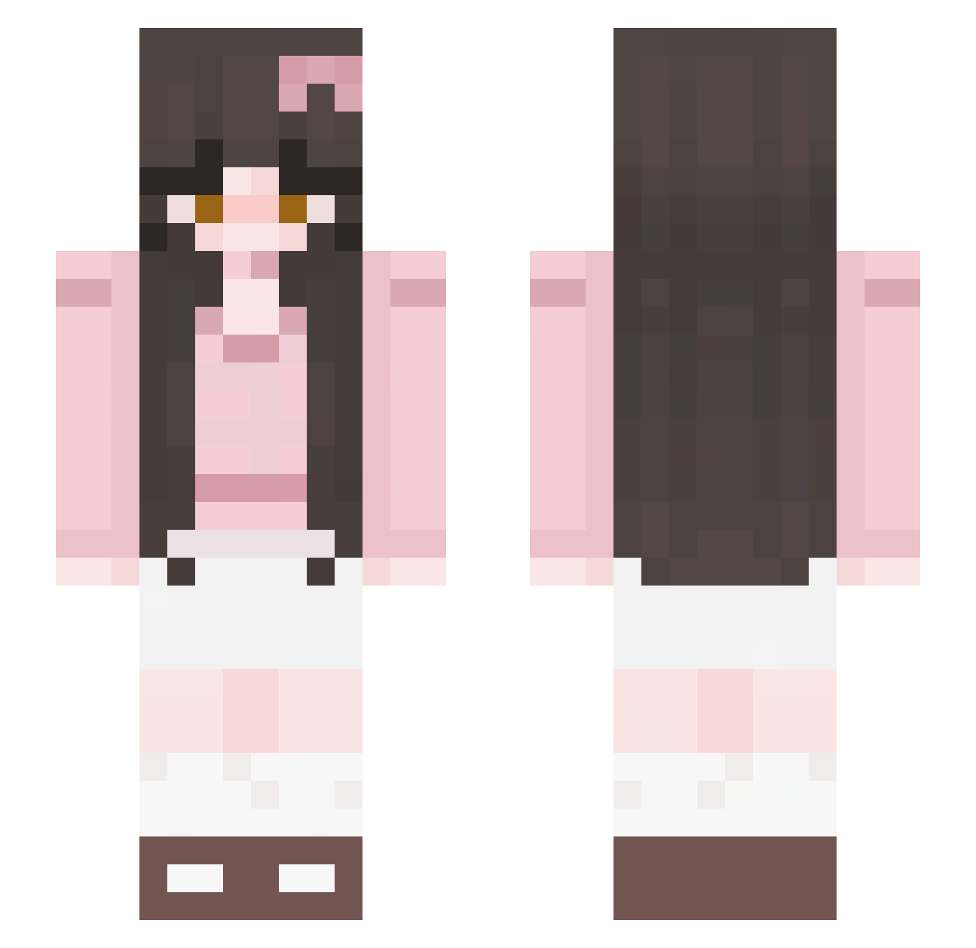 Sourdough462 Minecraft skin, front and back view